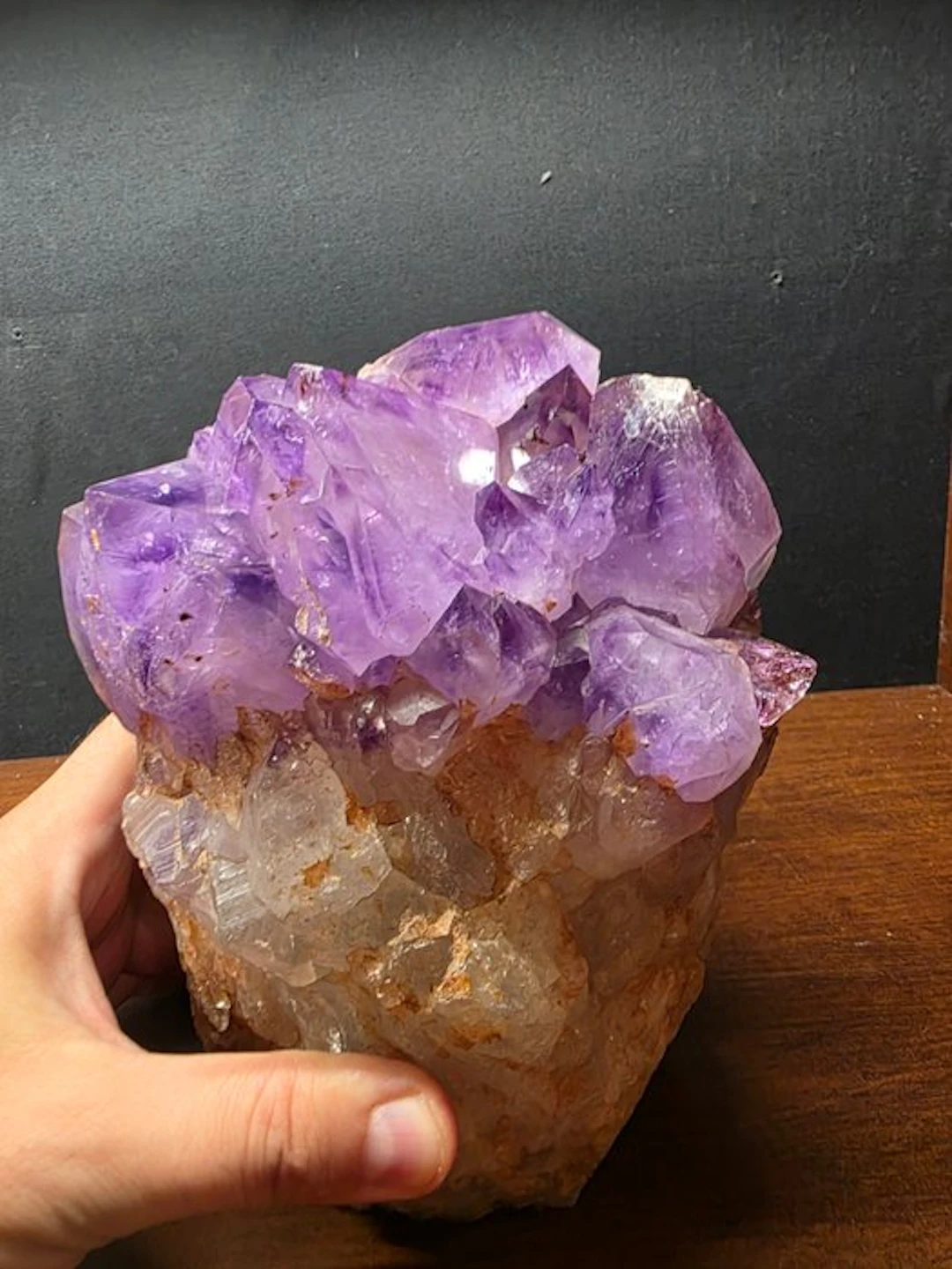 Amethyst Crystals on matrix - Height: 13.5 cm - Width: 13 cm- 3675 g