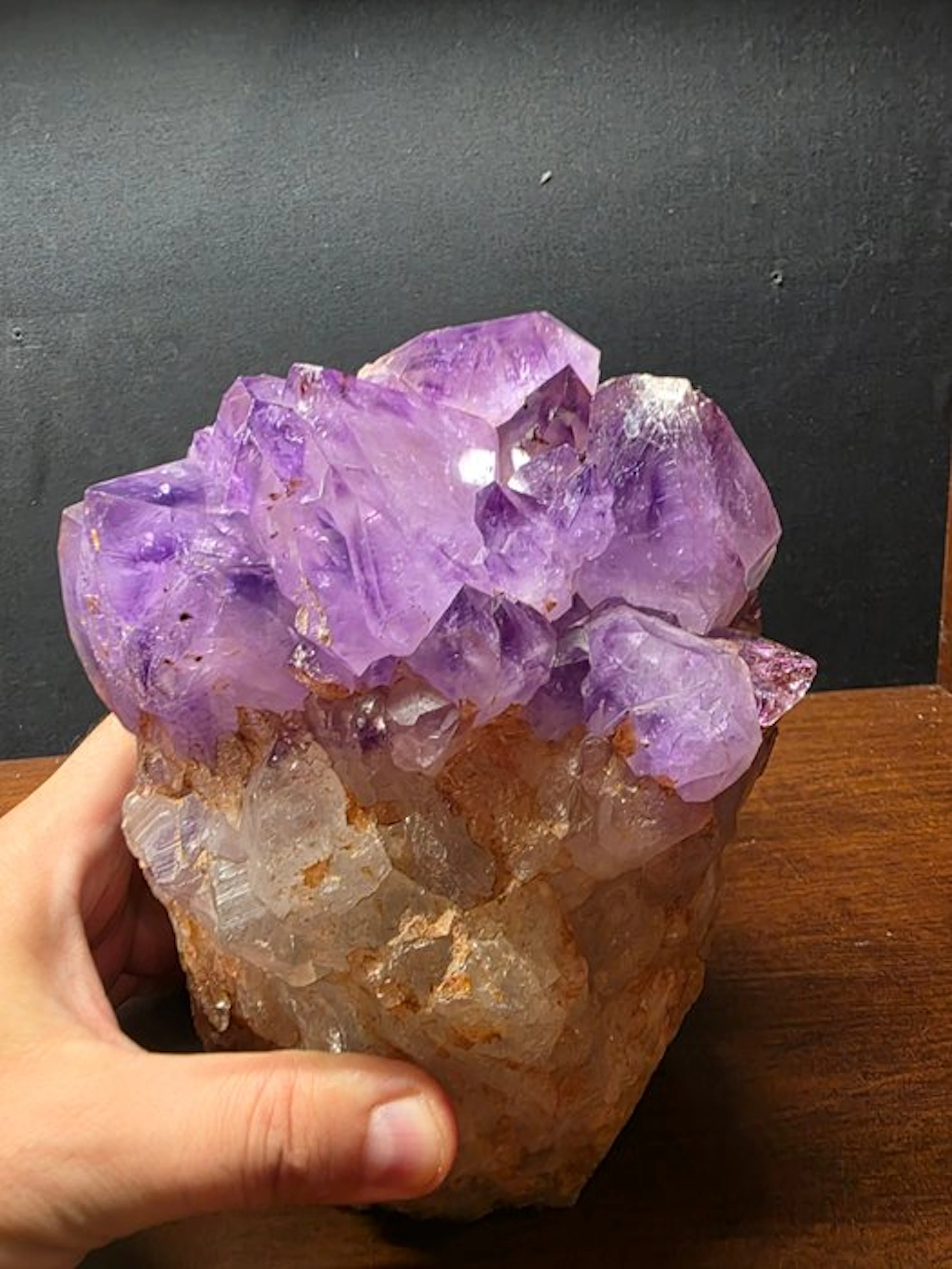 Amethyst Crystals on matrix - Height: 13.5 cm - Width: 13 cm- 3675 g