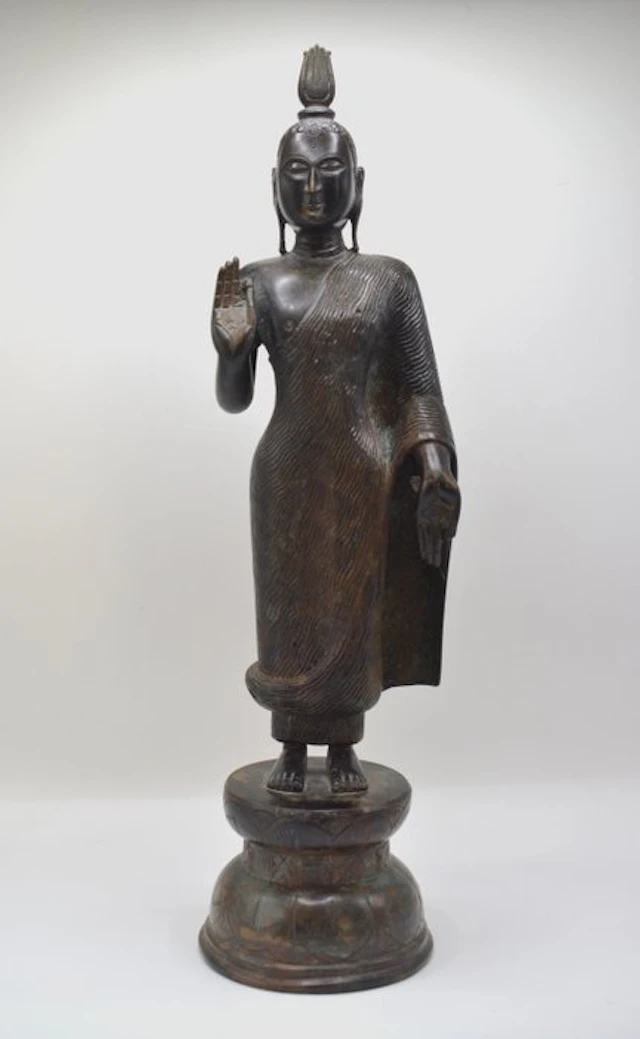 Standing Buddha - Sri Lanka - Kingdom of Kandy / Bronze /...