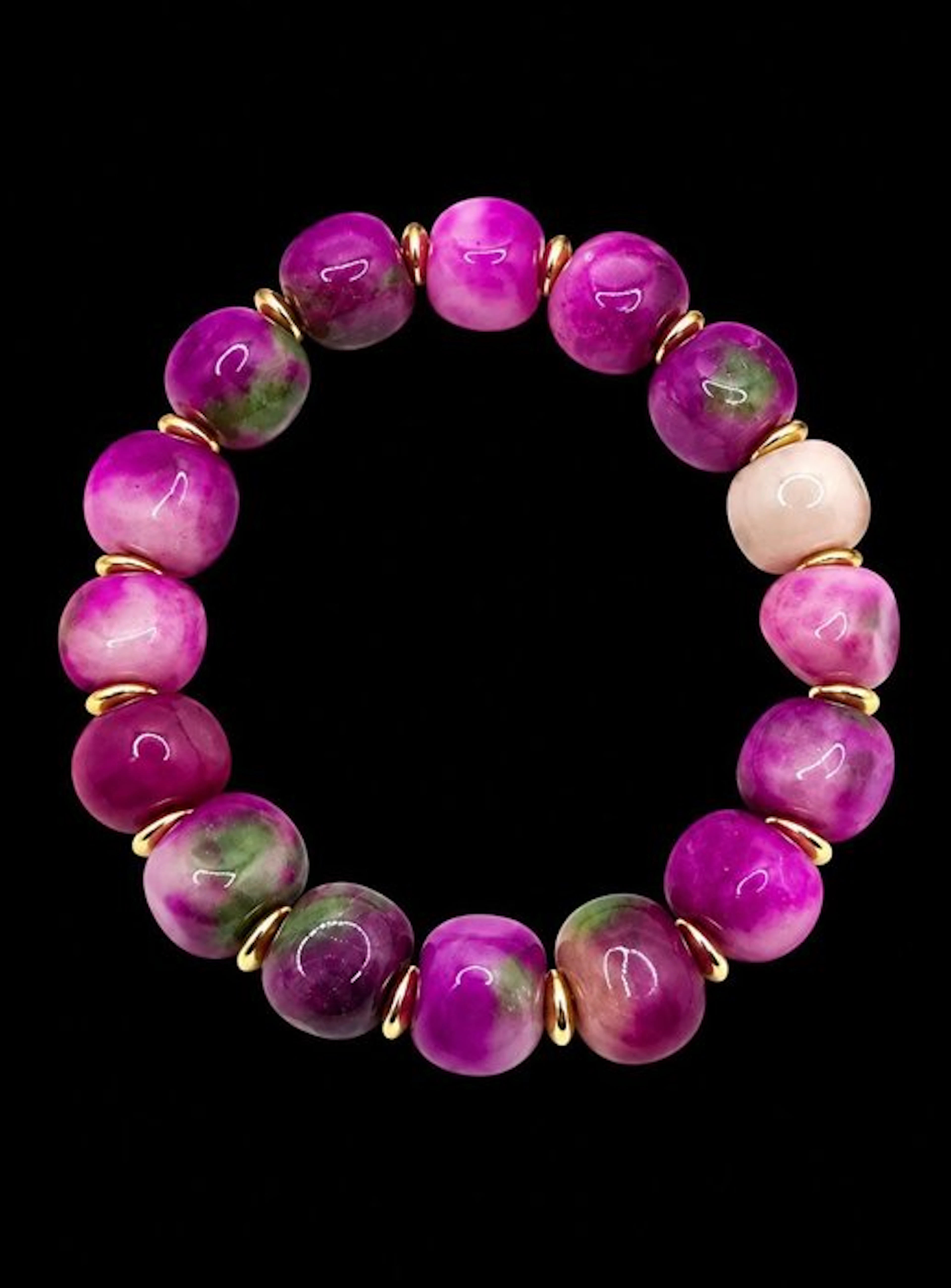 Peach Blossom Sugilite Bracelet for Woken - Bracelet - Bracelet
