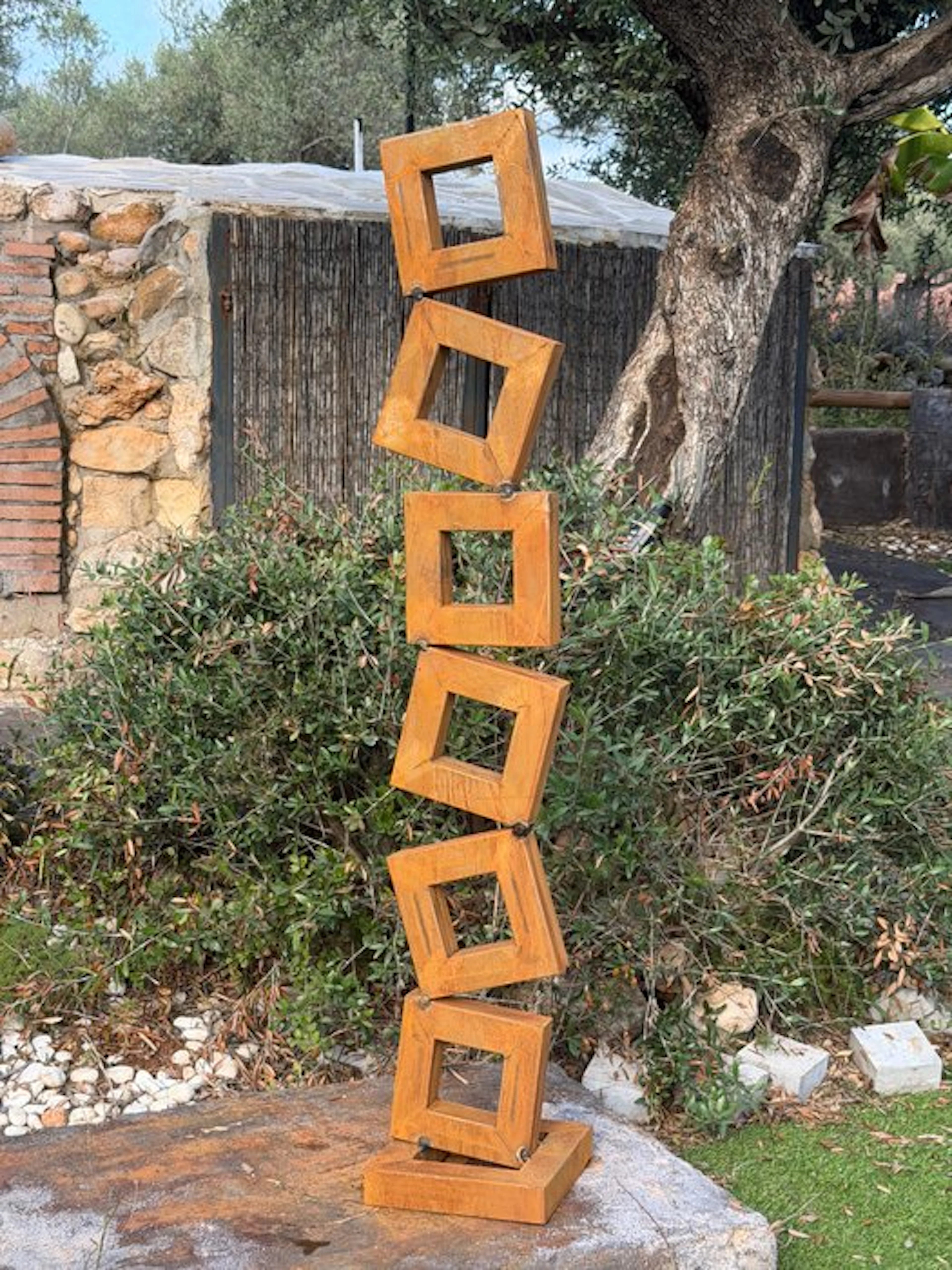 Ana Lucia B.M - Sculpture Corten - XL - No Reserve