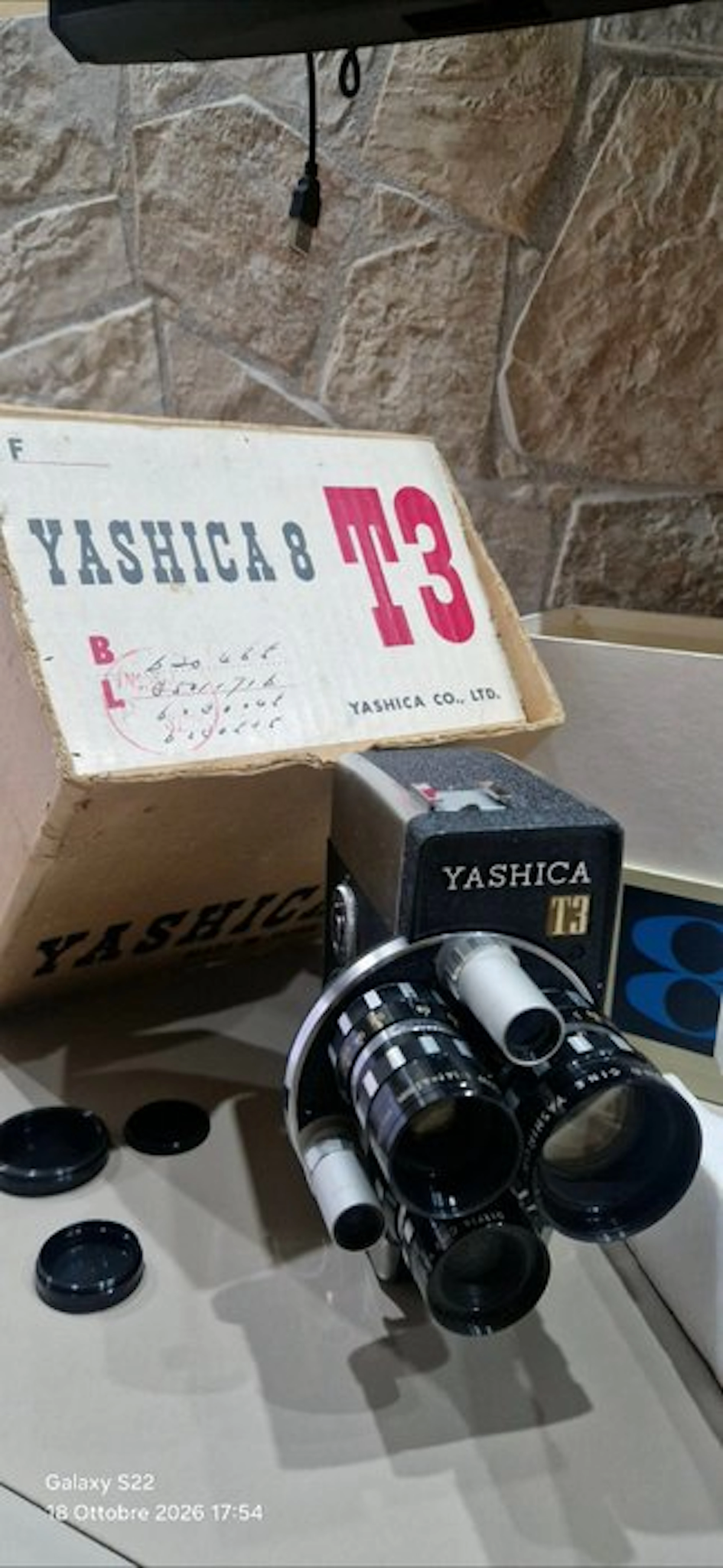 Yashica 8 mm T3 (Turret) Movie camera