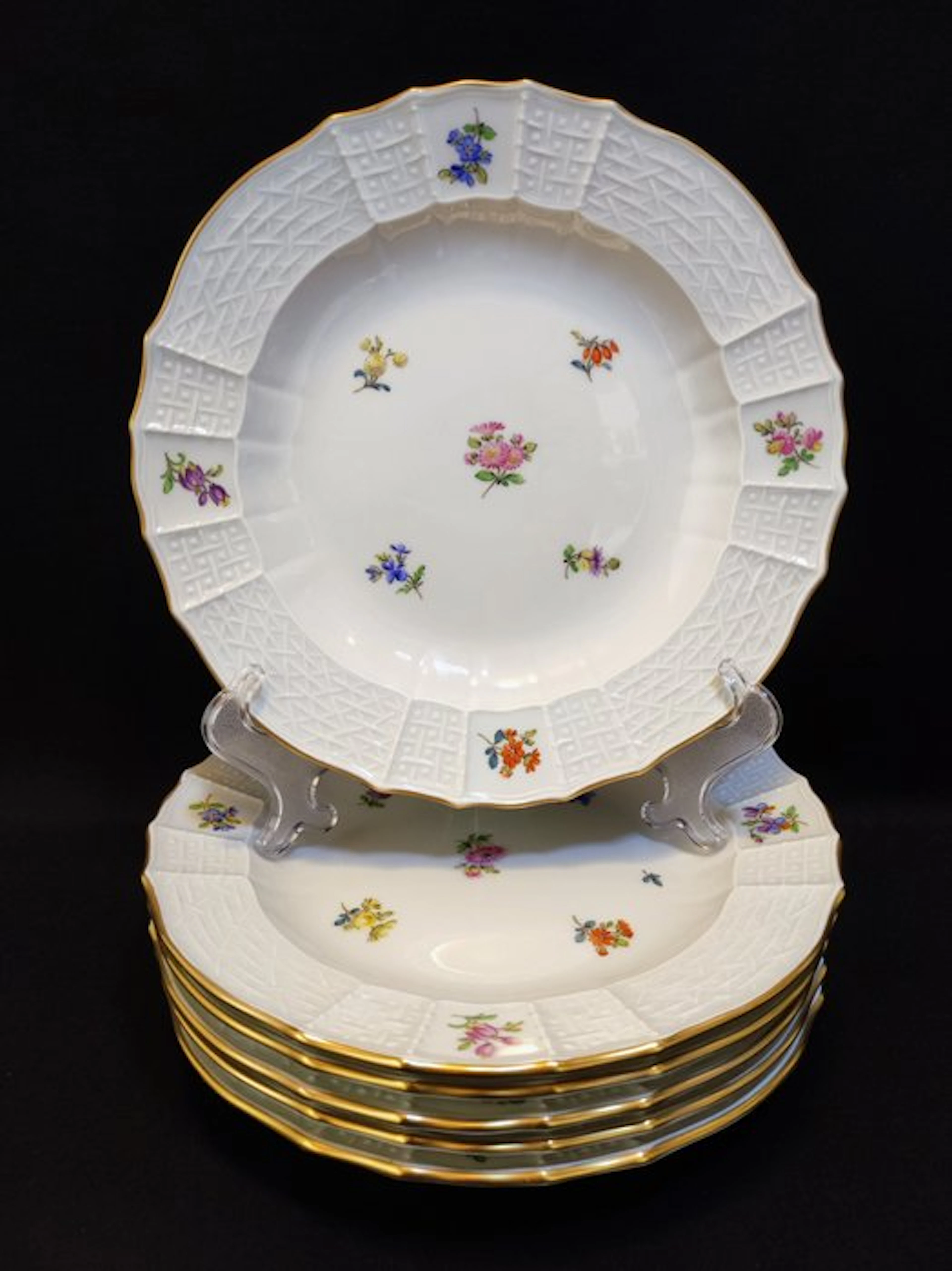 Meissen - Plate (6) - Ø 20,4 cm 6er Set Vorspeiseteller...