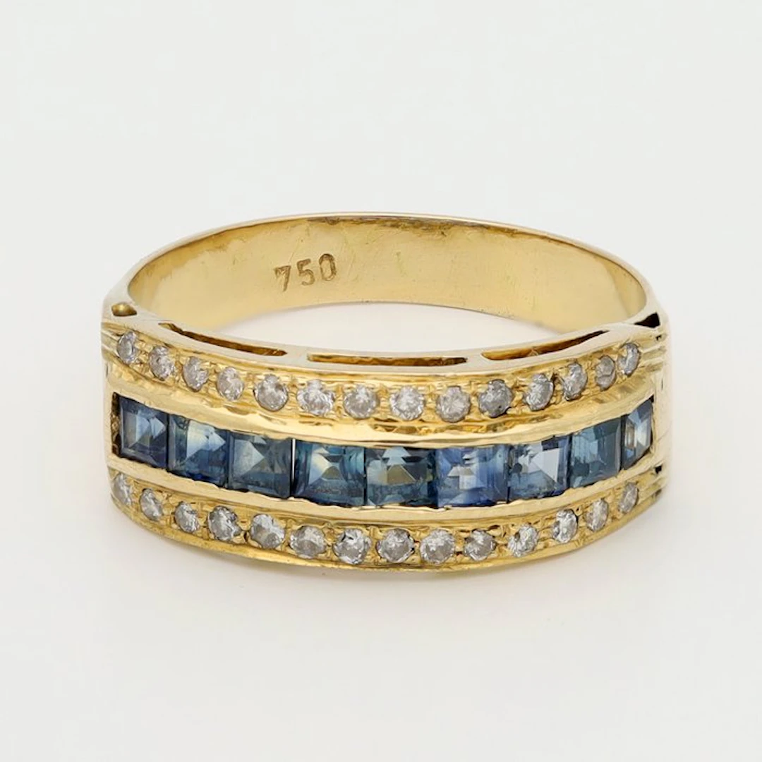 Ring - 18 kt. Yellow gold Diamond (Natural)