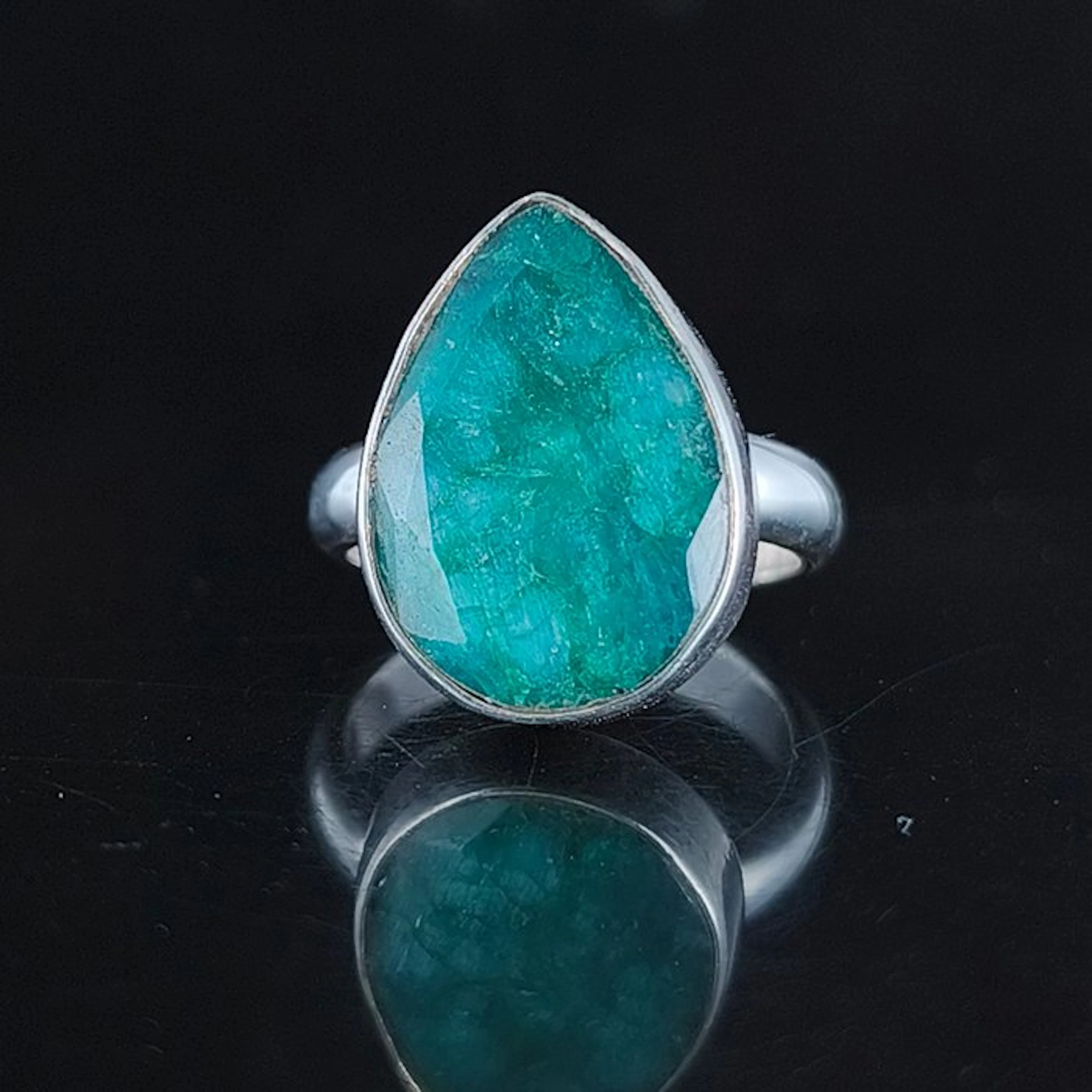 Emerald - Silver - Ring