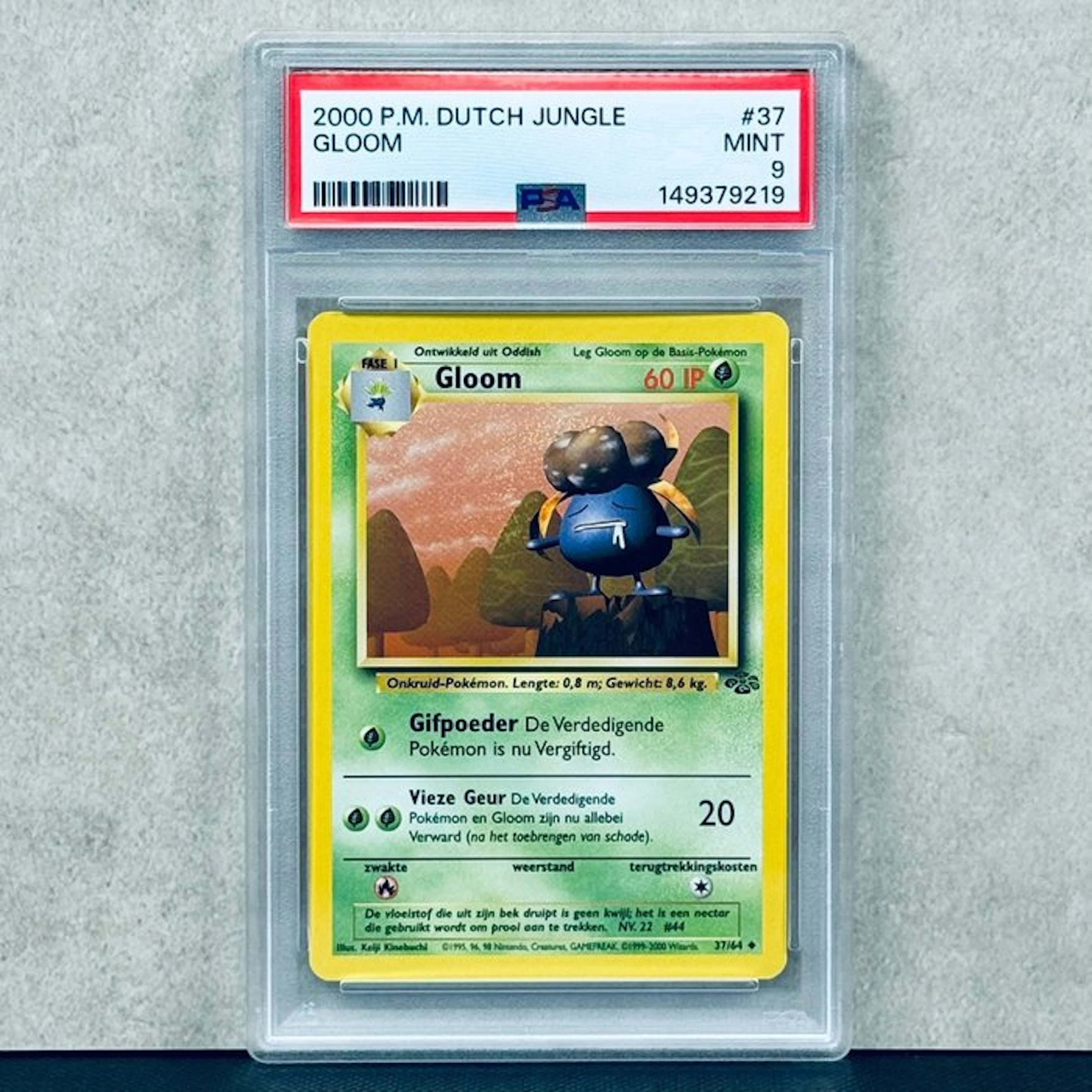 Pokémon Graded card - Gloom #37 2000 P.M. DUTCH JUNGLE - Pokémon - PSA 9