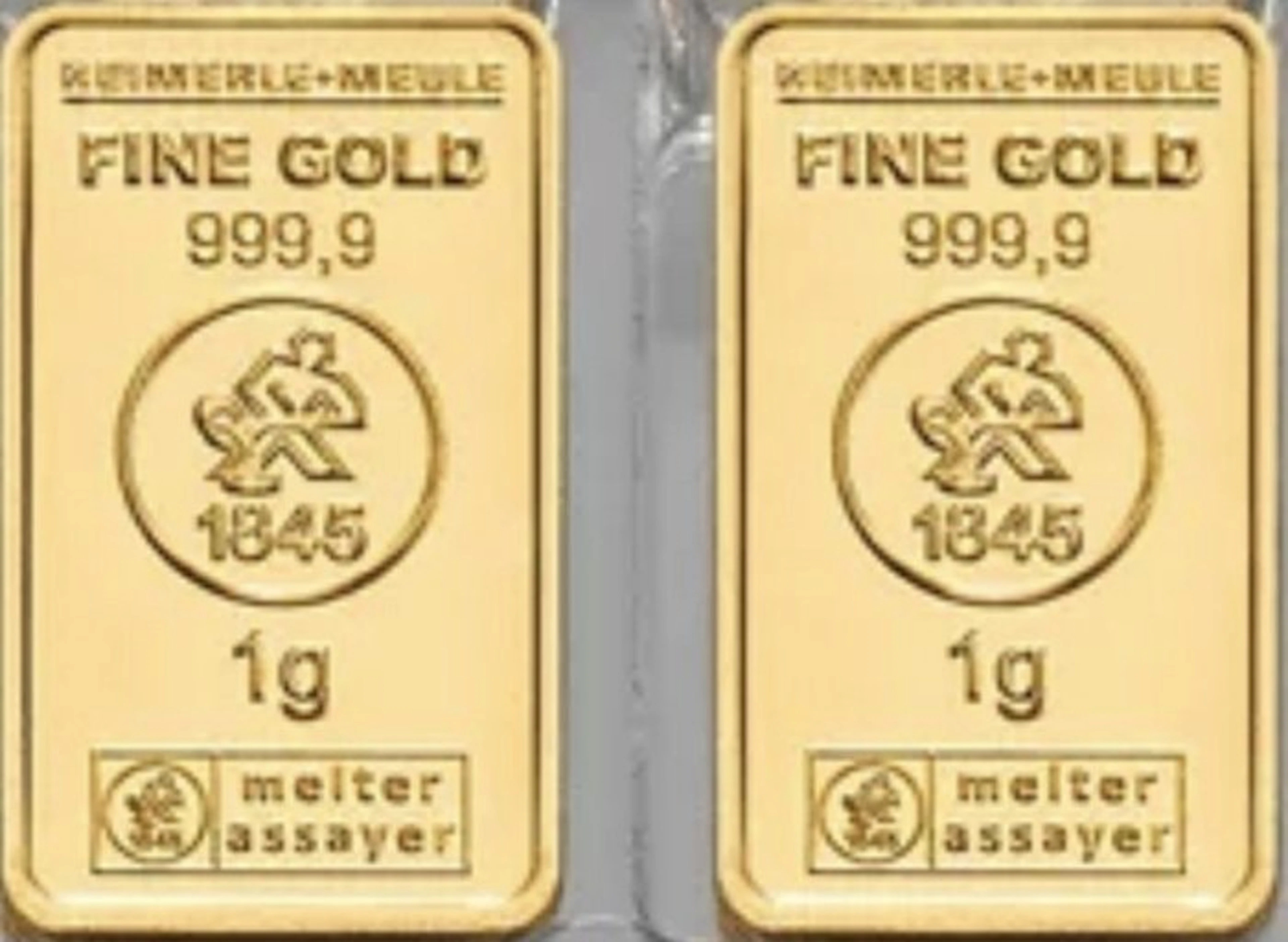 2 grams - Gold .999 - Heimerle + Meule, Germany
