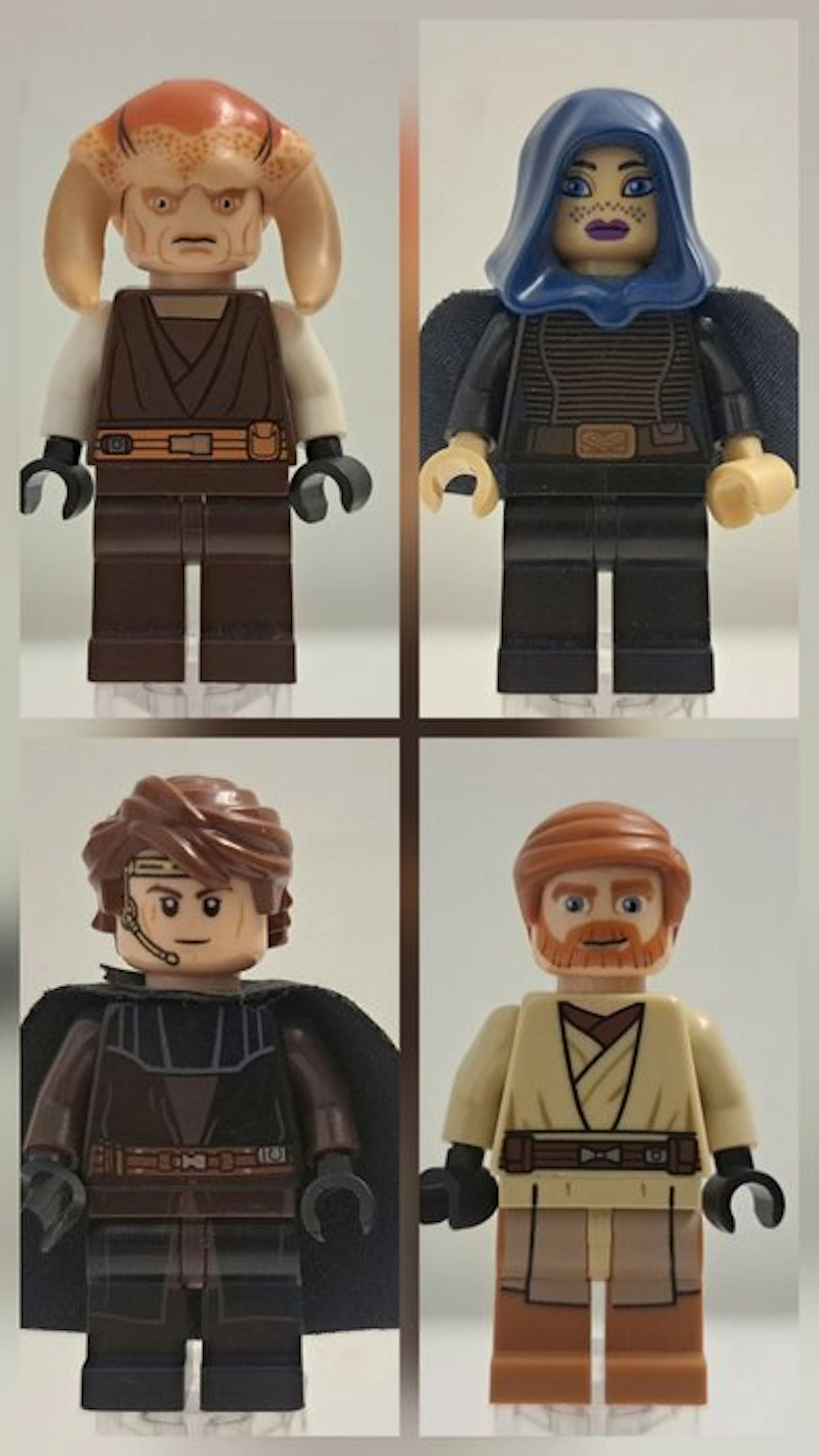 LEGO Minifigure - Star Wars - 4x Jedi