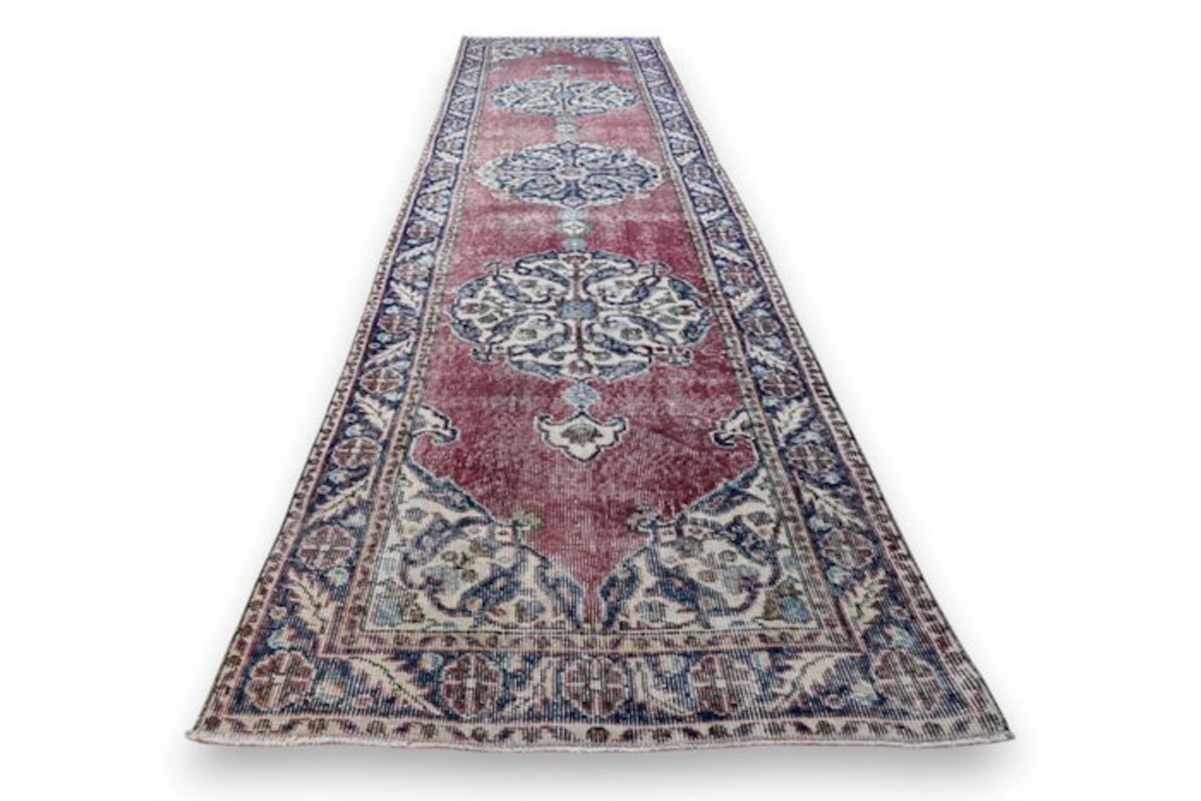 Long classic vintage - Runner - 342 cm - 88 cm - with certificate