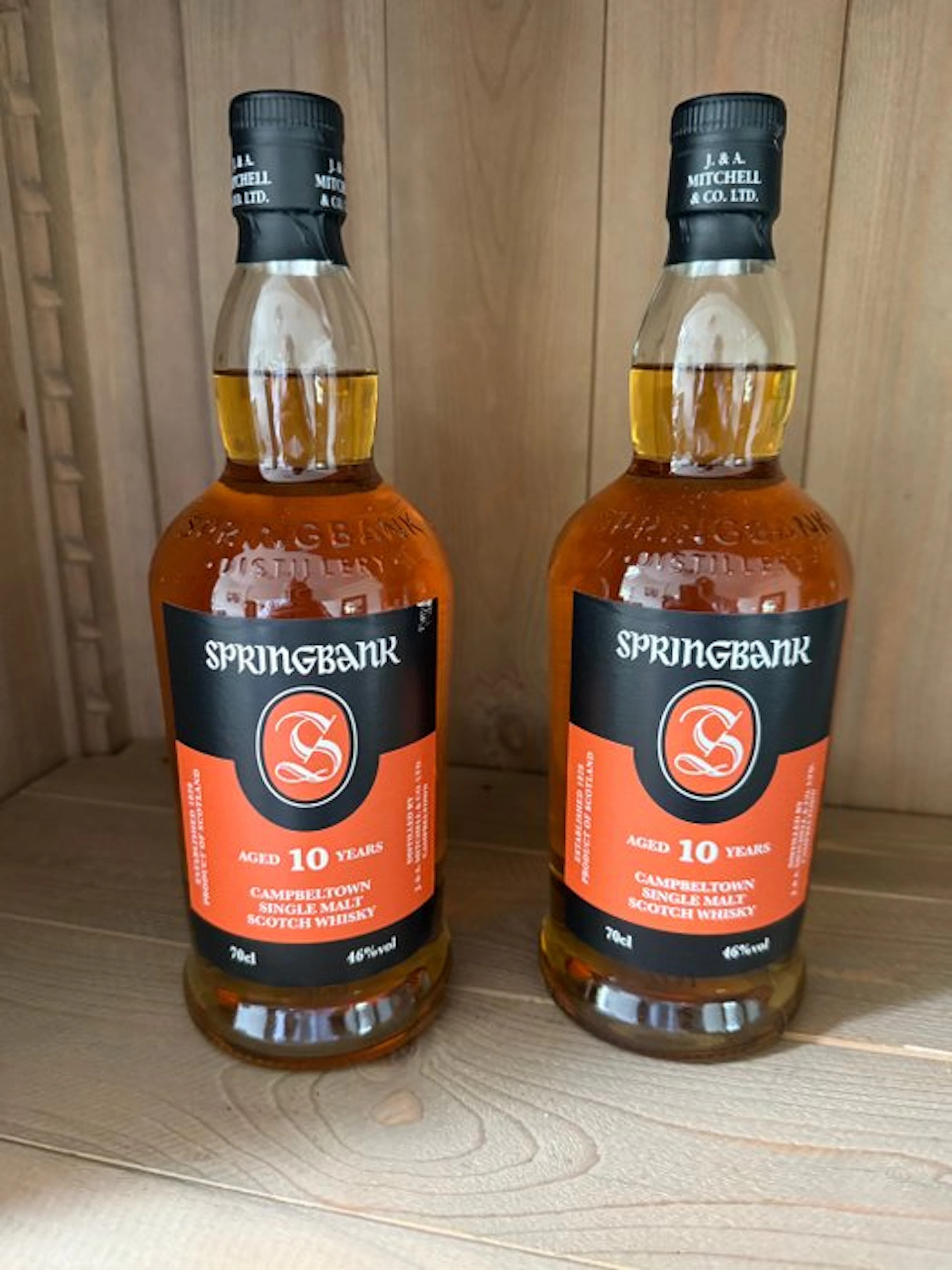 Springbank 10 years old - b. 2026 - 70cl - 2 bottles