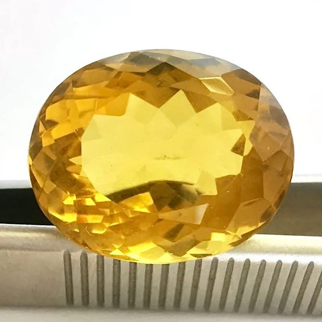 No reserve price Citrine - 19.00 ct - Antwerp Laboratory...