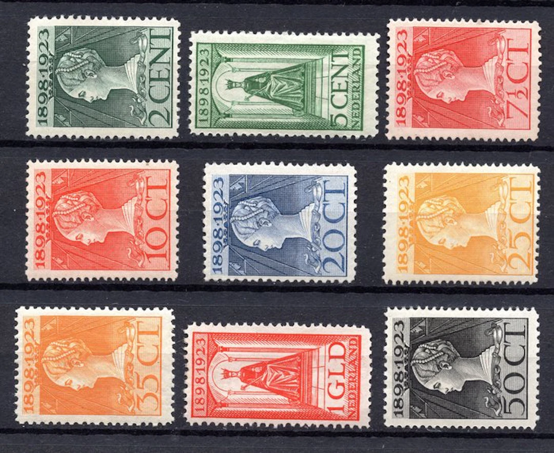 Netherlands 1923 - 25th anniversary of Queen Wilhelmina's...