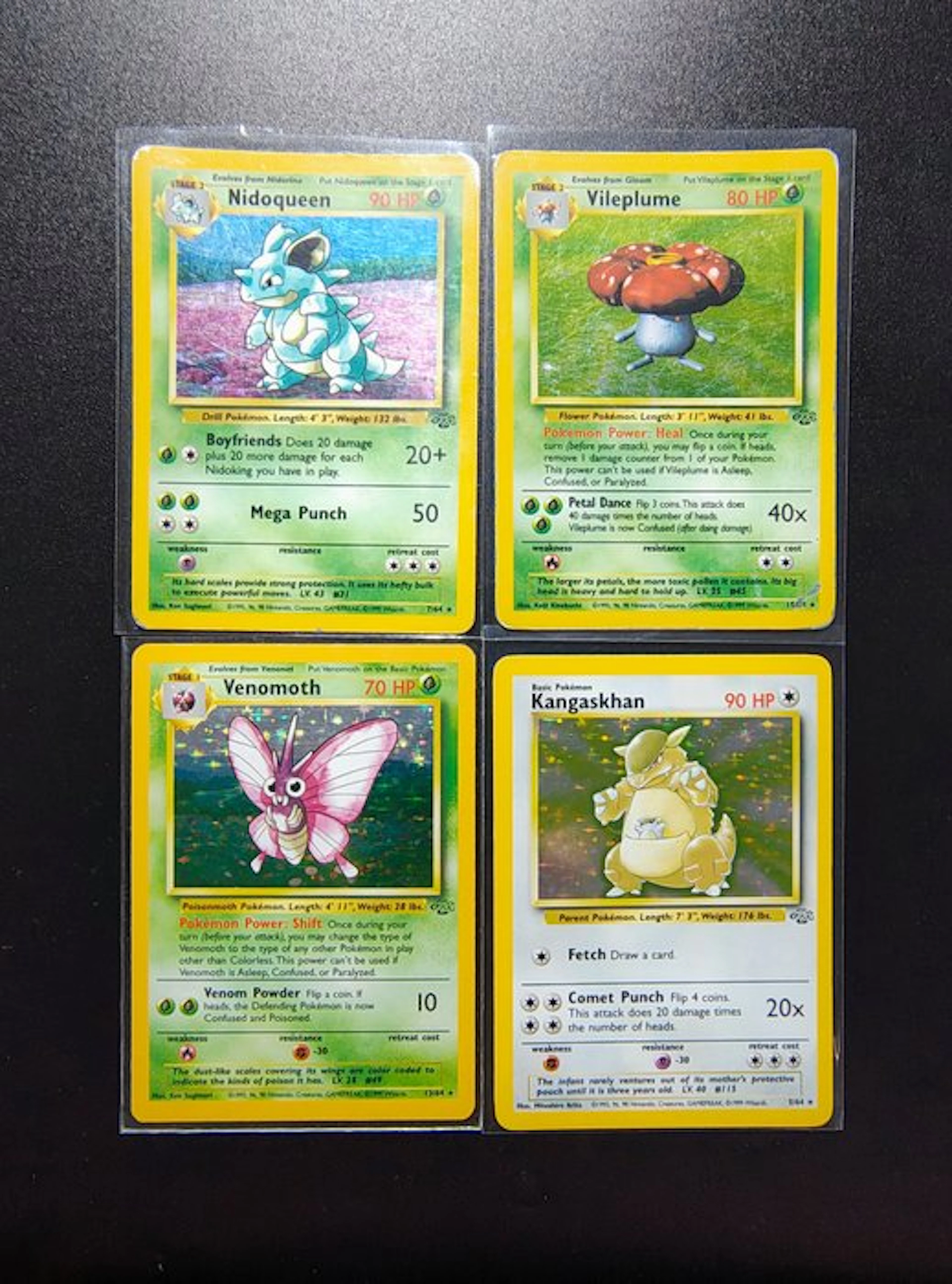 Pokémon - 4 Card - Nidoqueen Holo - Vileplume Holo...