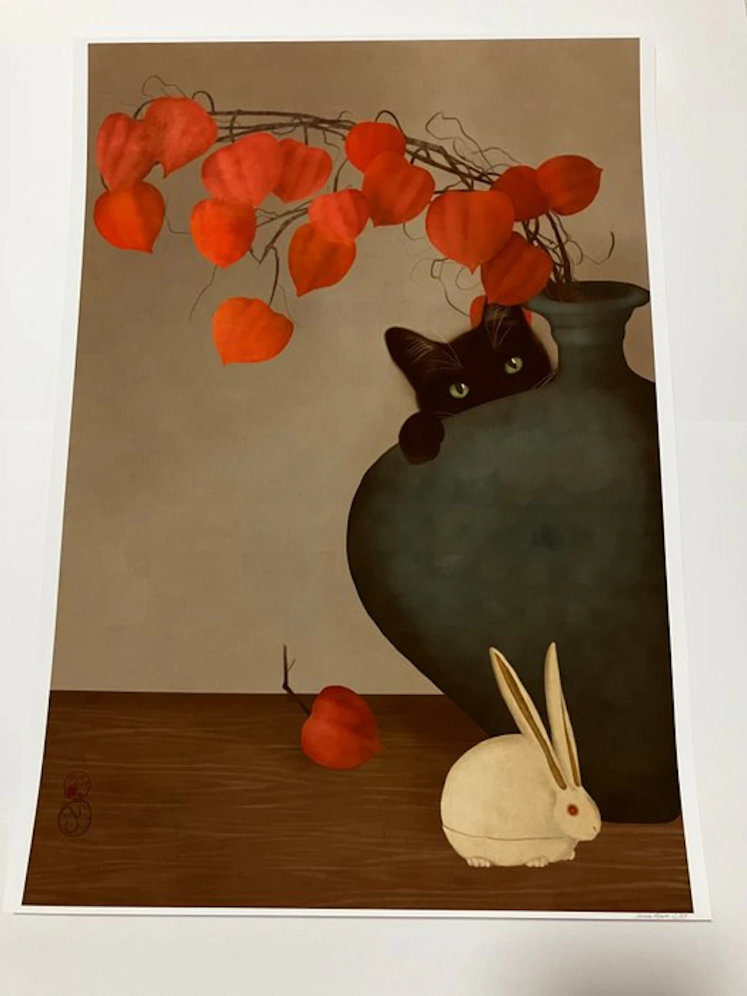 “Black Cat White Bunny” (Limited Edition 12/50) Japanese...