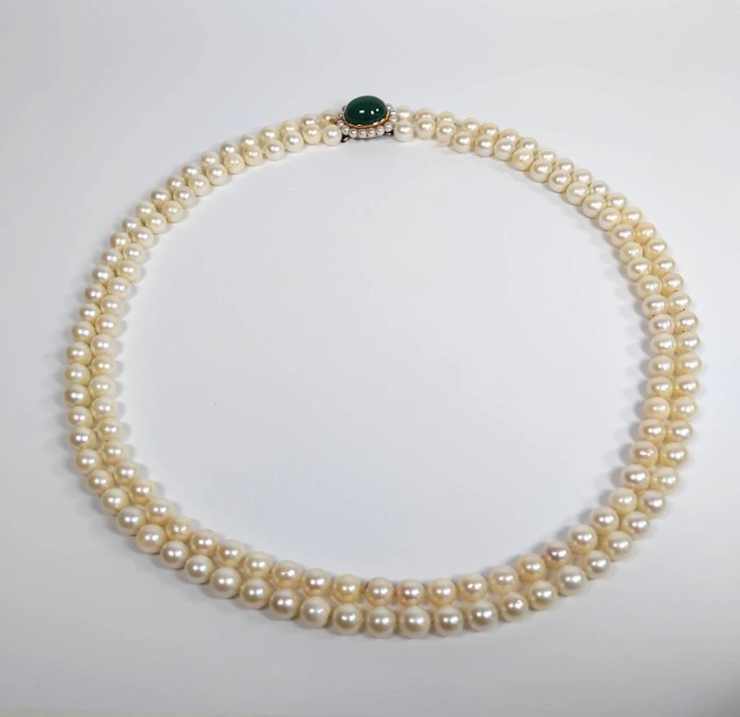 Necklace - 18 kt. Yellow gold Pearl - Pearl