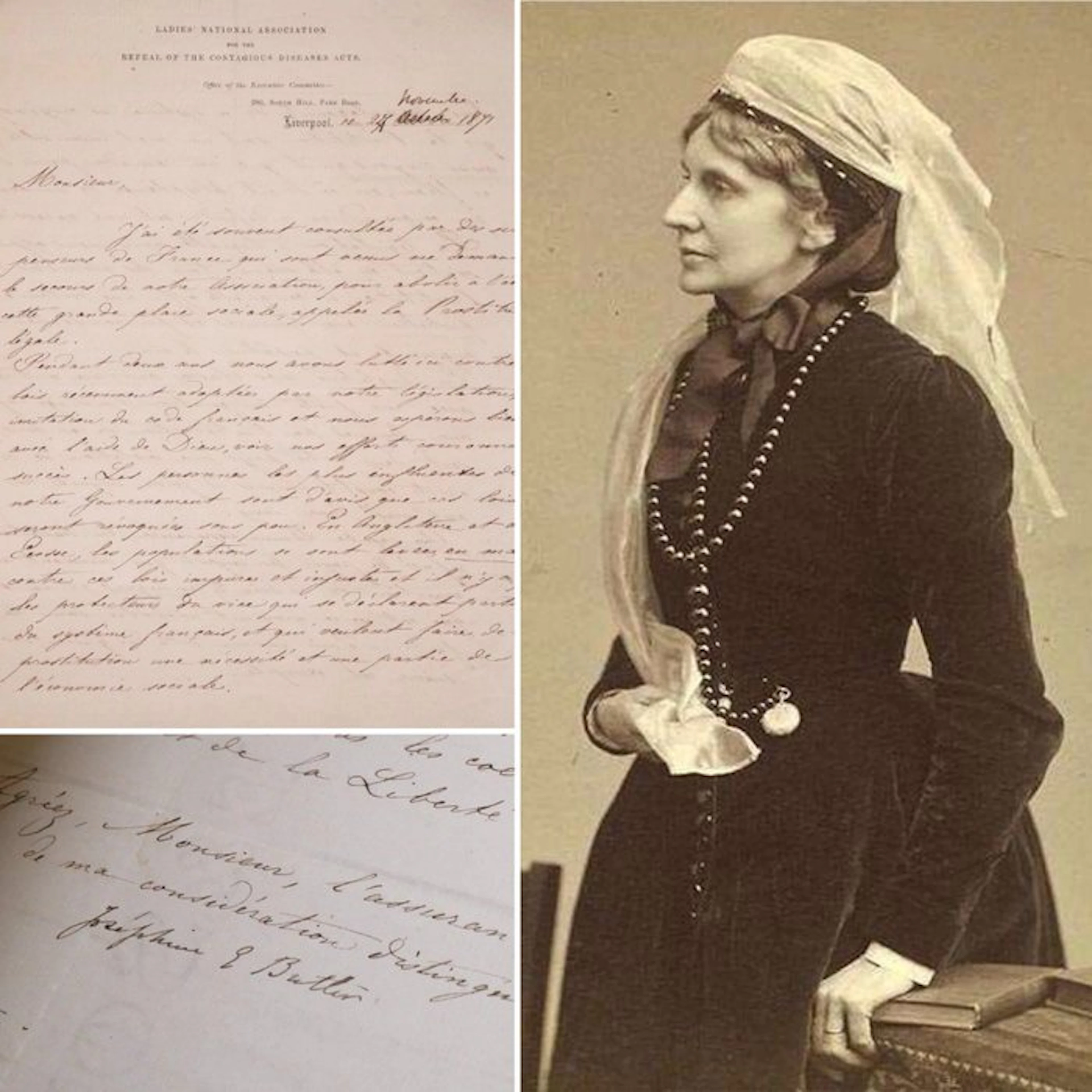Josephine BUTLER - Contre la prostitution en France - 1871