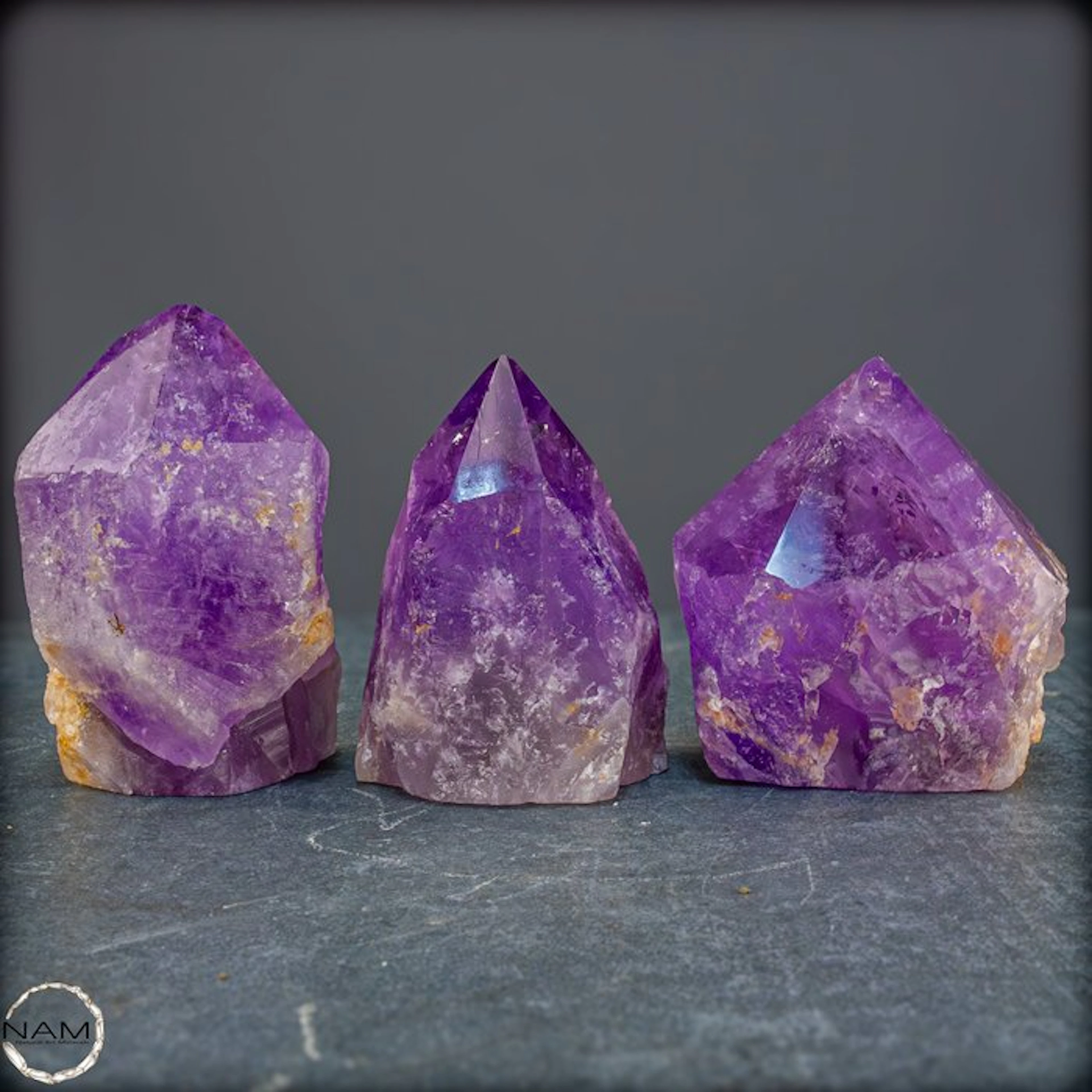 Exclusive amethyst point set from Bolivia – Natural...