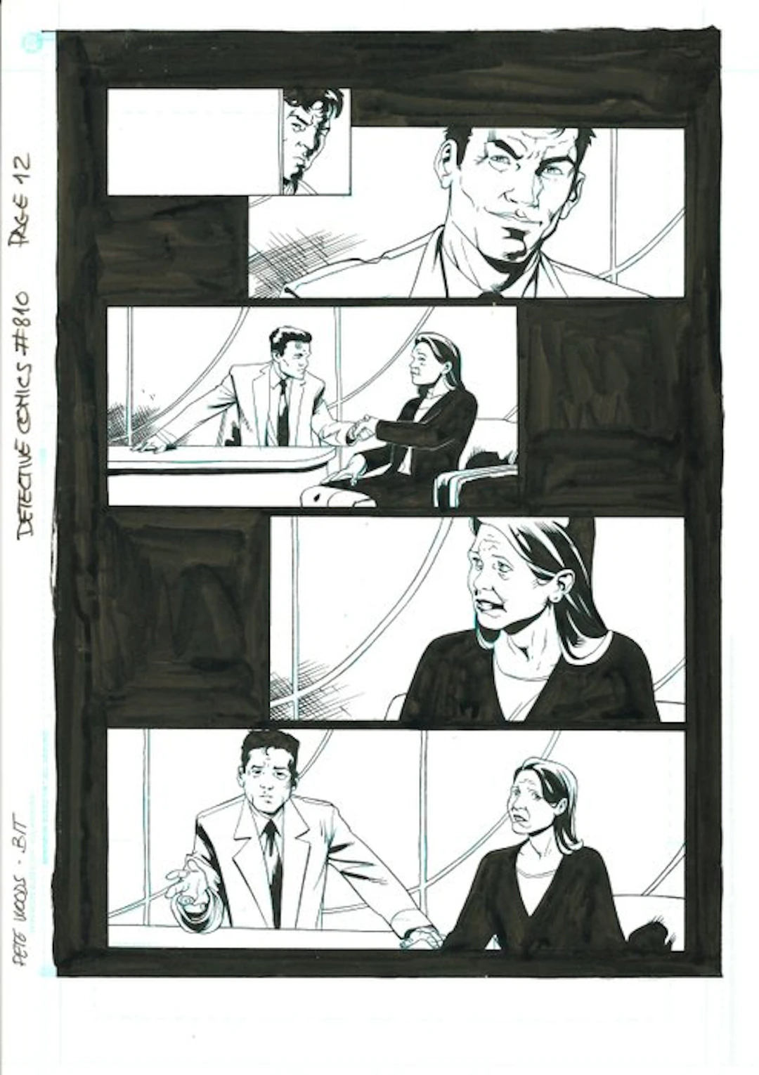 Pete Woods & Bit - 1 Original page - Detective Comics - #810 Page 12