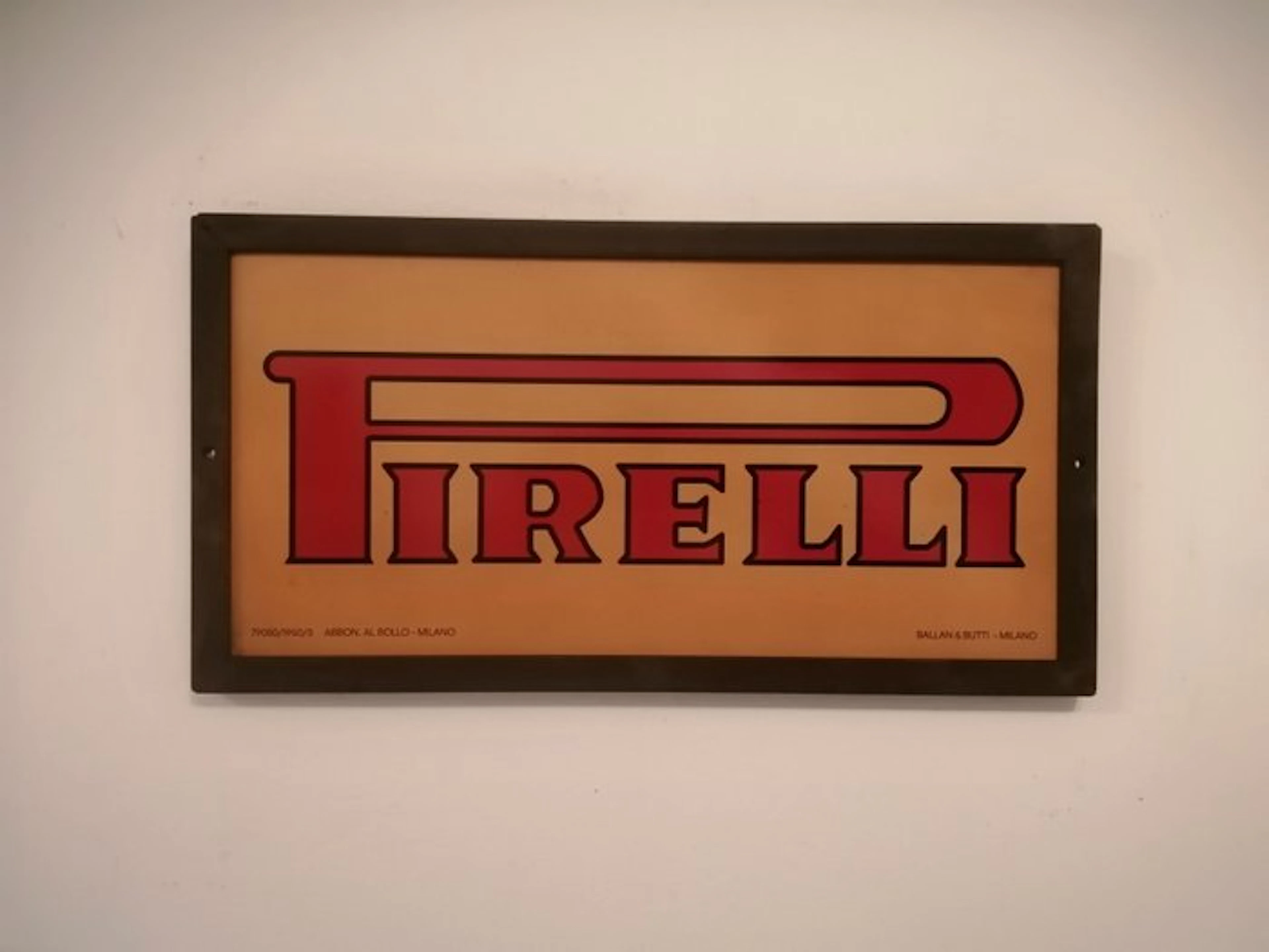 Pirelli - Vintage Pirelli advertising sign - Pirelli...