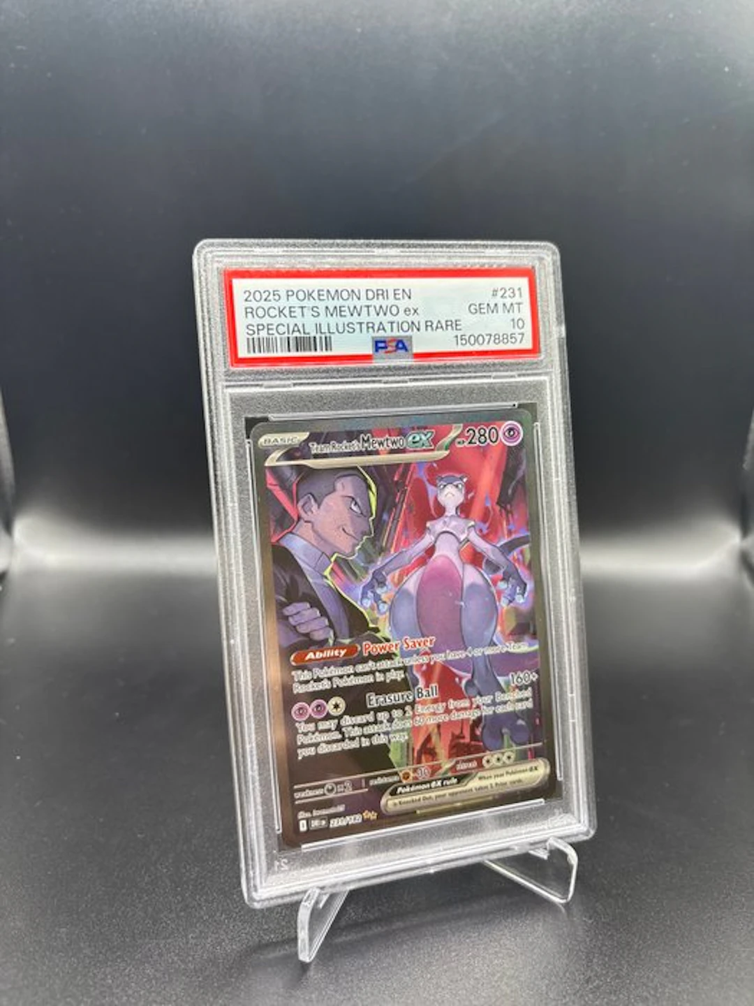 Pokémon - 1 Graded card #231 Team Rocket's Mewtwo...