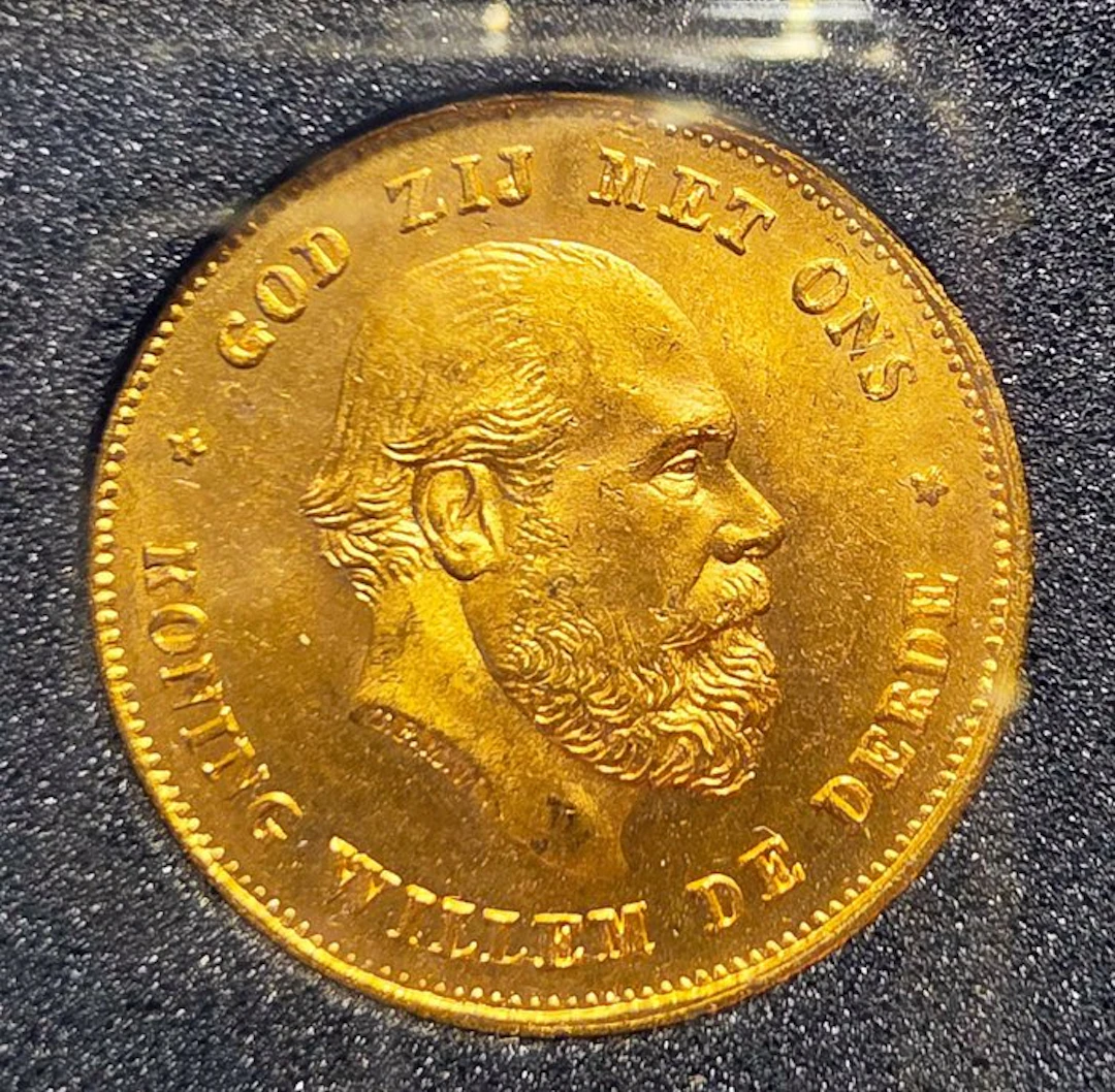 Netherlands. Willem III. 10 Gulden 1875 (No reserve price)