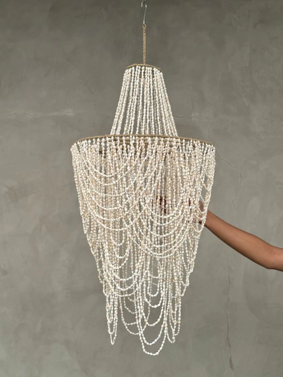 Chandelier - NO RESERVE PRICE - SL22 - Stunning Shell...