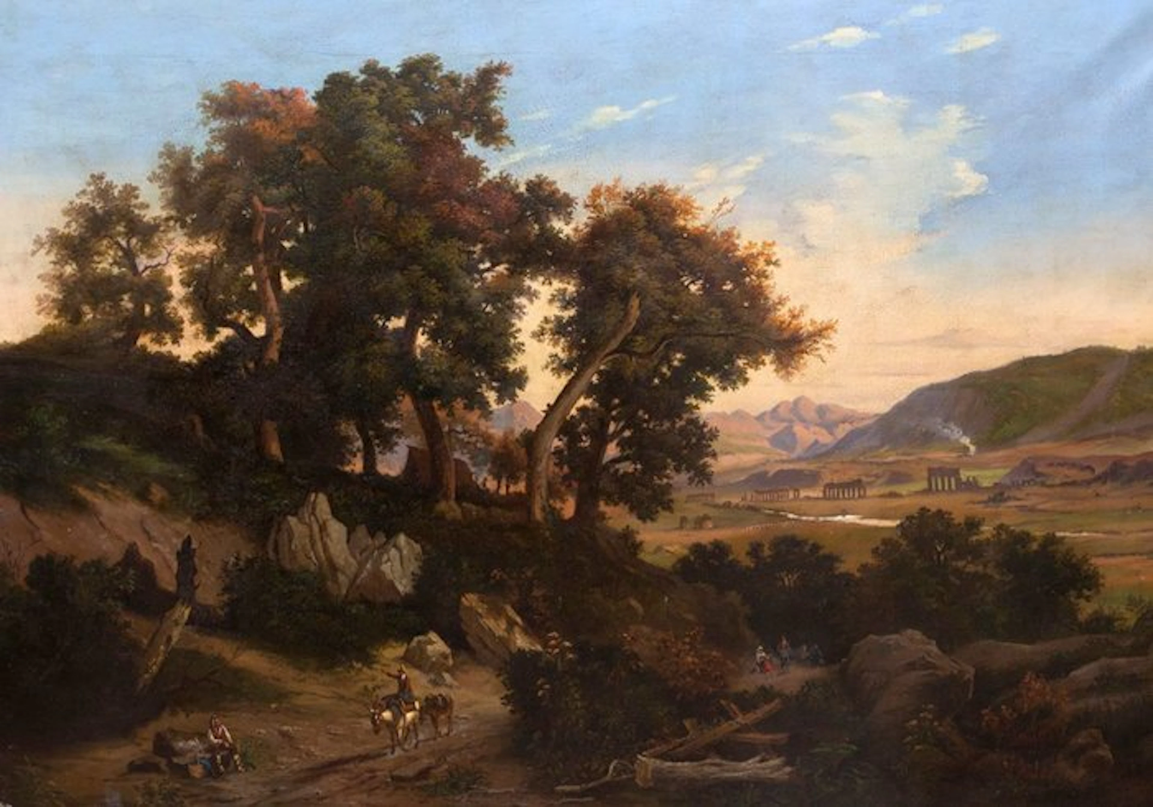 Franz Knebel (1809–1877) - Campagna romana presso Tivoli...