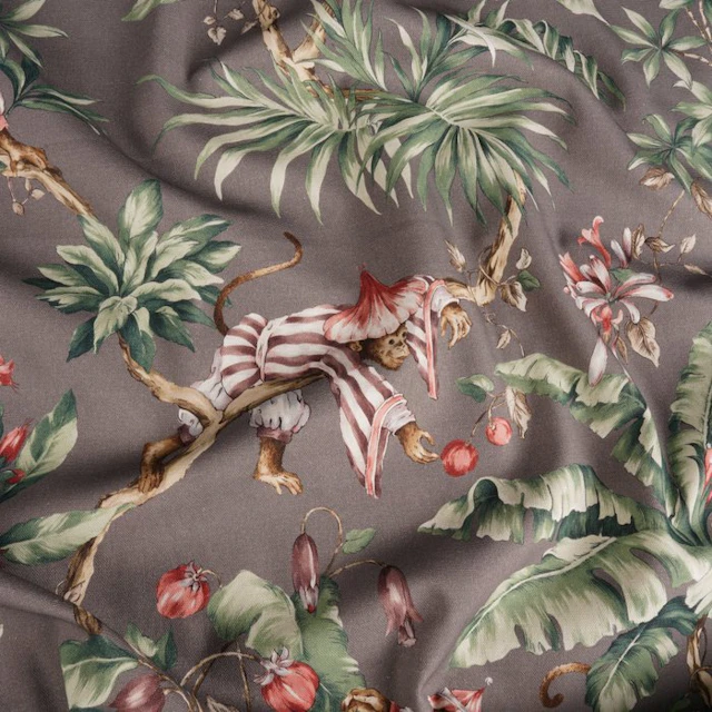 Exclusive Tropical Monkey Style Fabric – Oeko-Tex...