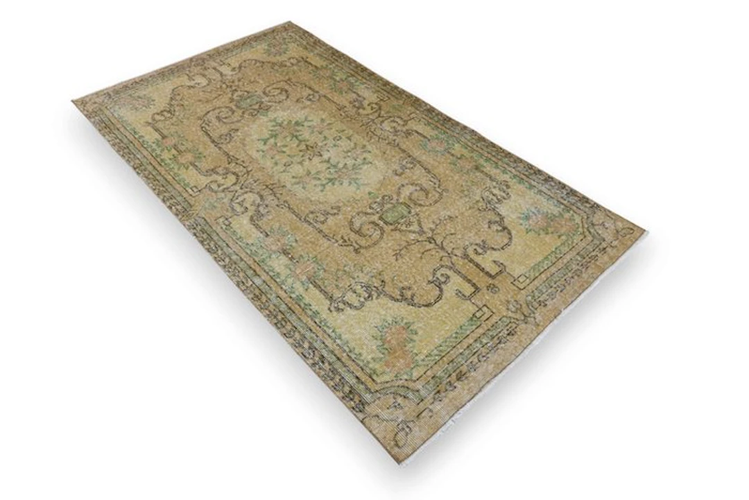 Yellow Vintage - Rug - 210 cm - 115 cm - √ handmade √ certificate