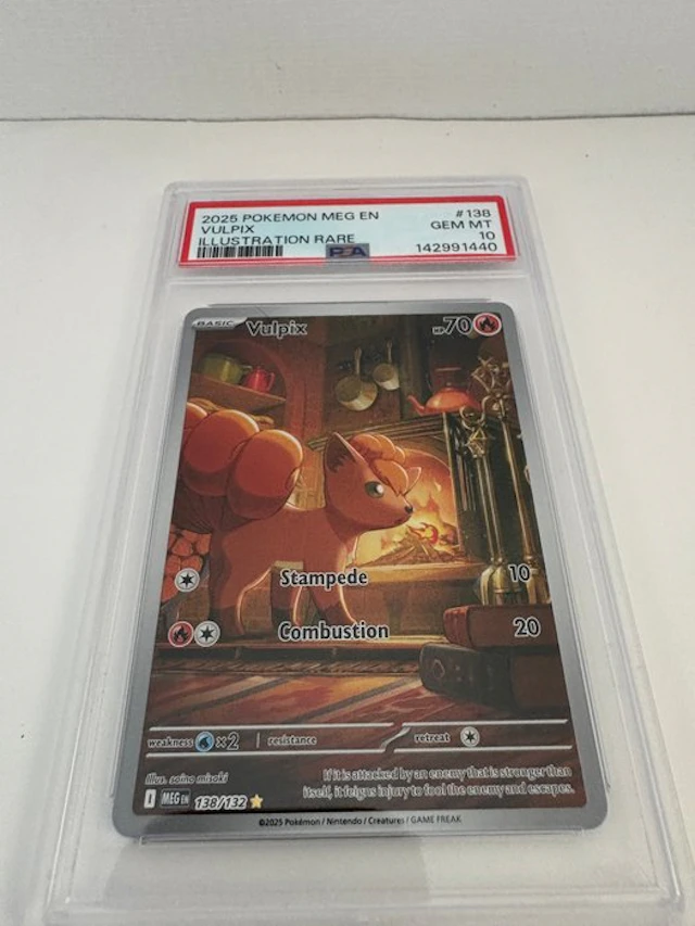 Pokémon - 1 Graded card - Vulpix 138/132 Full art - PSA 10 - Mega Evolution