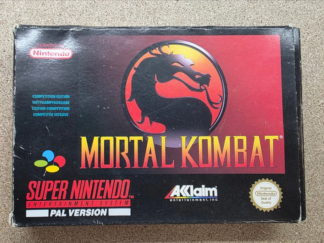 Nintendo - Snes - Super Nintendo - Mortal Kombat 1st...