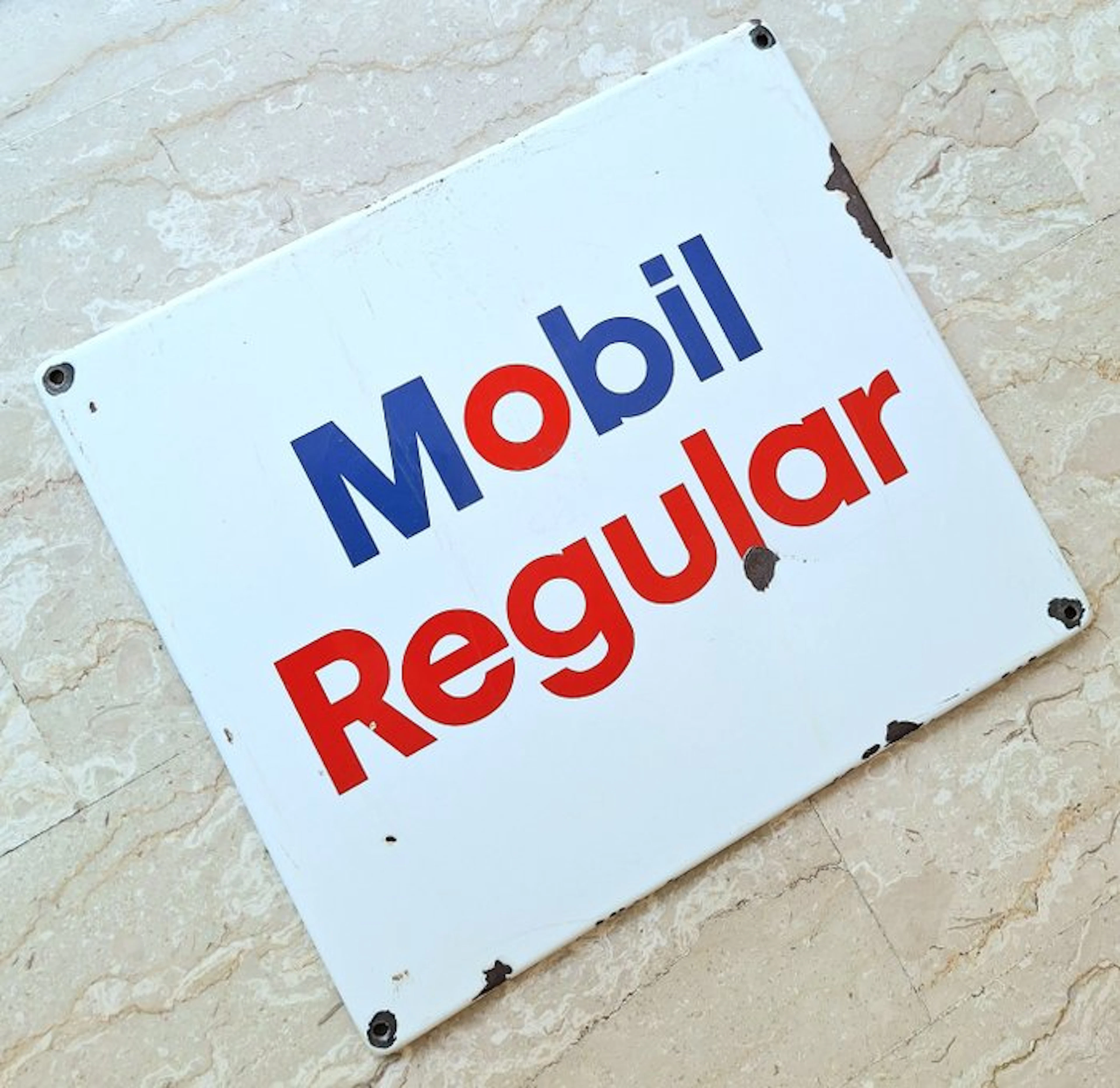 Mobil - Regular Car - Advertising sign - Metal, Enamel