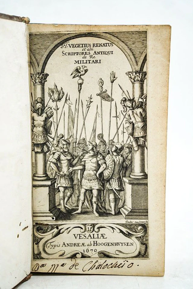 Flavius Vegetius Renatus - Flavi Vegetii De Re Militari - 1670