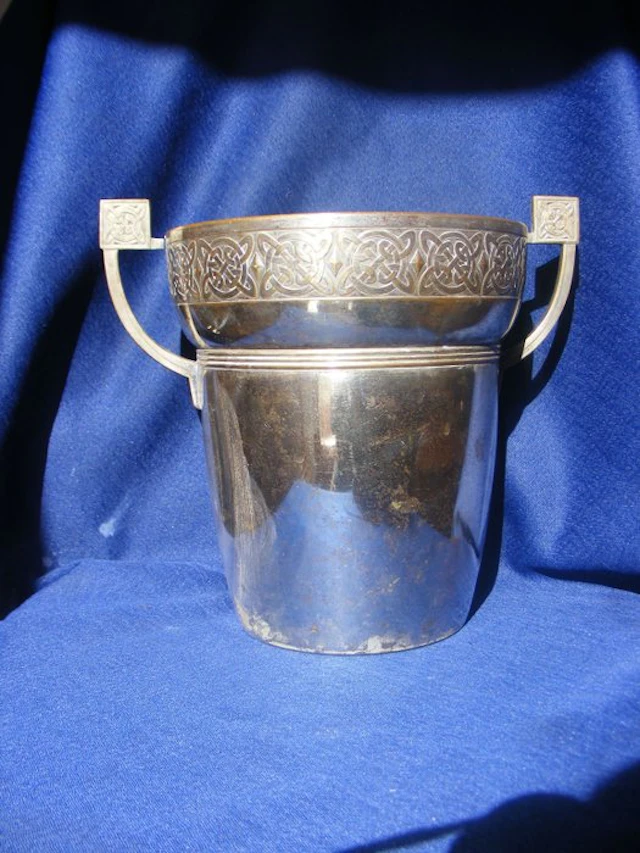 Jugendstil WMF Sekt - Wine cooler - silver-plated, manufactured 1909, Germany