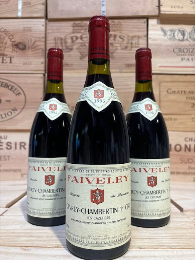 1995 Faiveley "Les Cazetiers" - Gevrey Chambertin 1er Cru - 3 Bottles (0.75L)