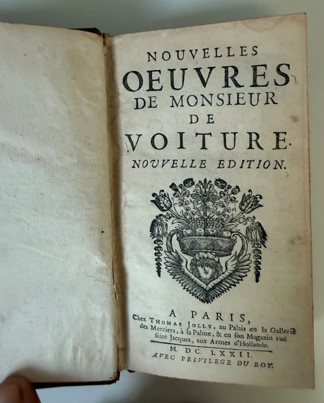 Monsieur de Voiture - Les Œuvres de Monsieur de Voiture –...