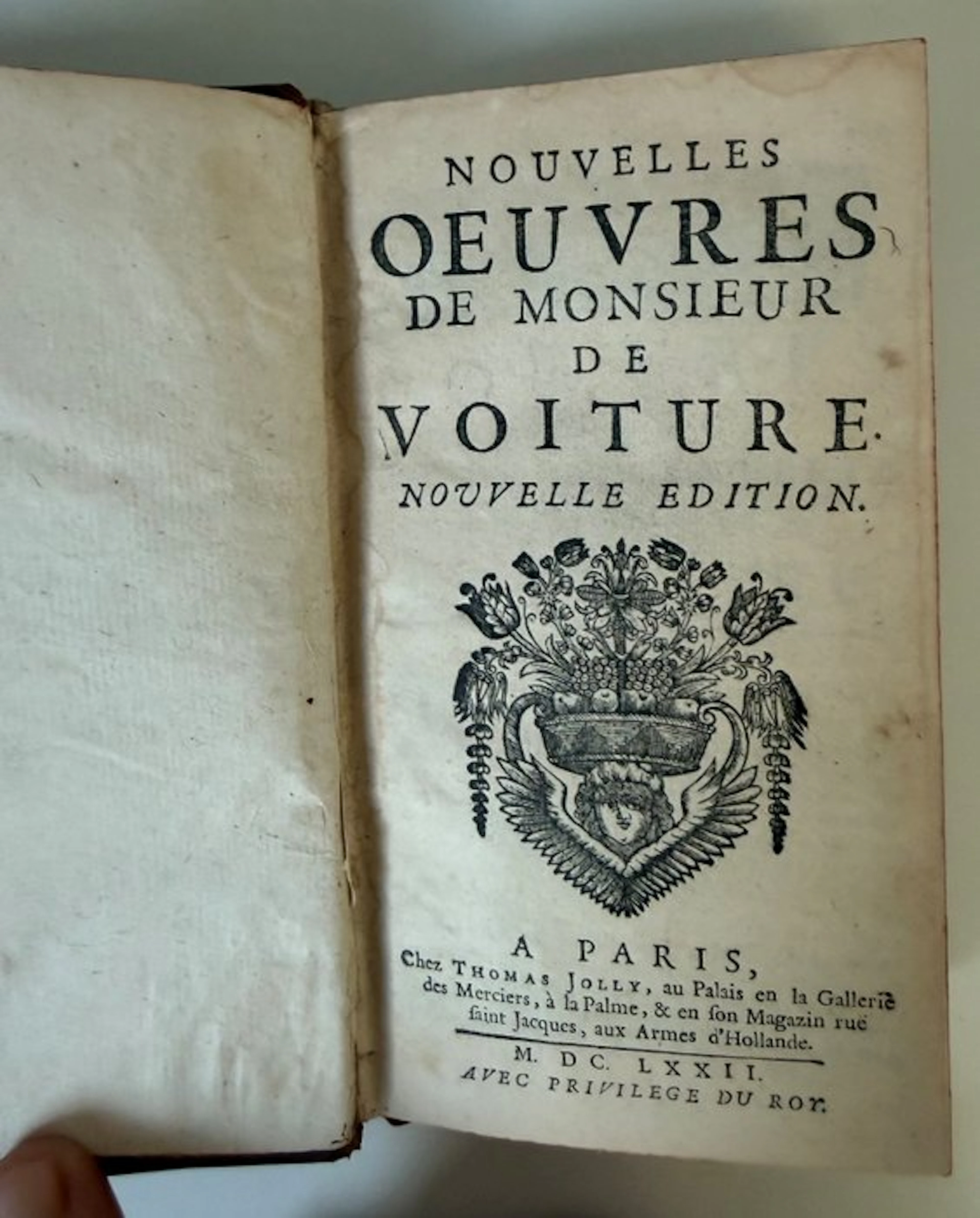 Monsieur de Voiture - Les Œuvres de Monsieur de Voiture –...