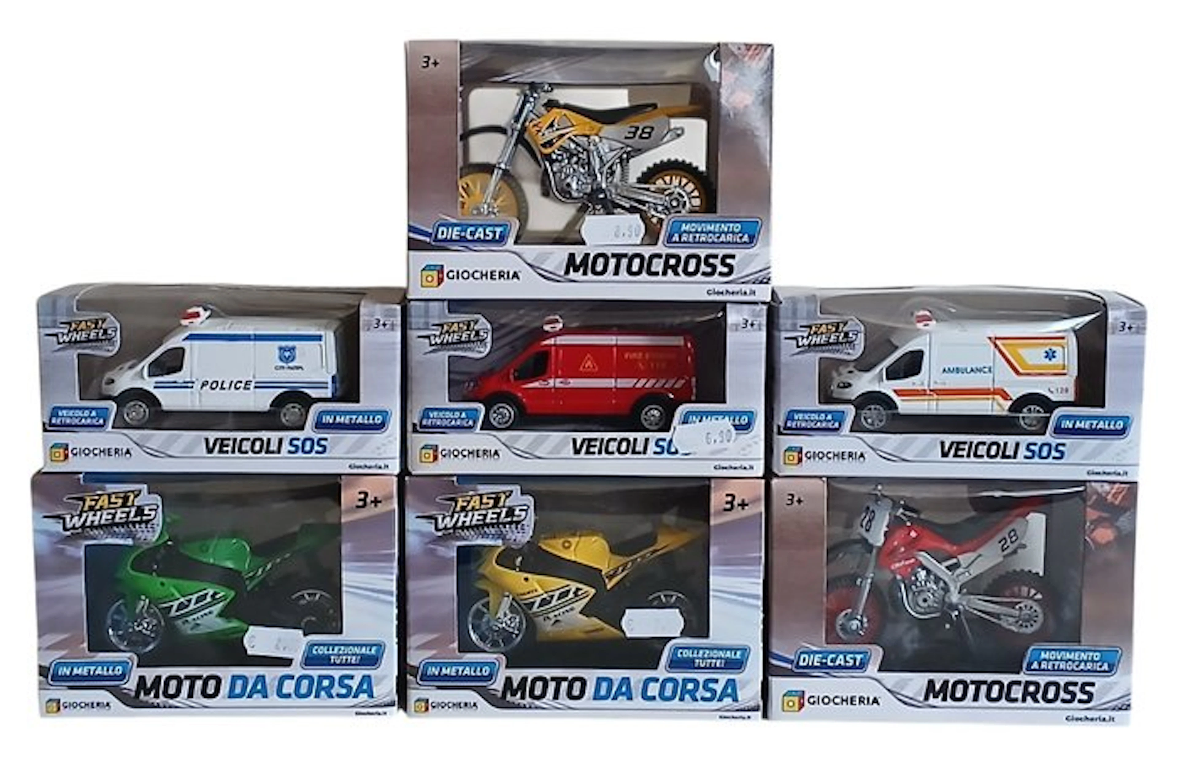 Giocheria 1:43 - Model car (9) - Lotto con 9 Modelli - Superwheels