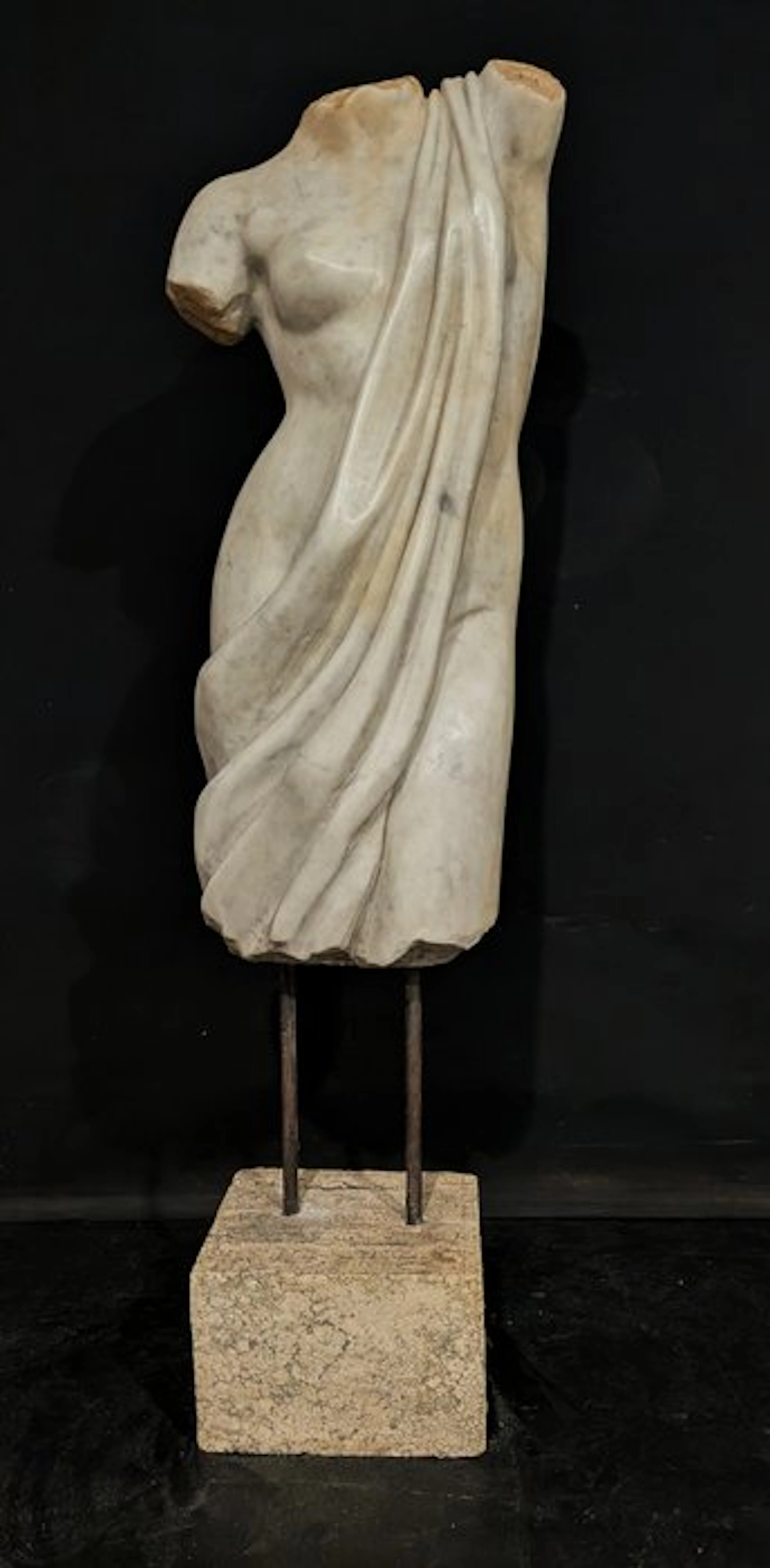 Sculpture, Torso Togato di Venere - 122 cm - Marble