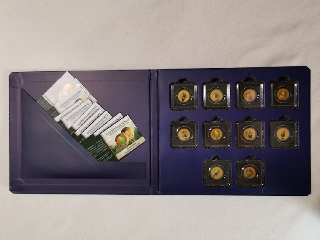 Chad. 3000 Francs CFA 2024 10 x 1/1000 oz .999 Fine Gold...