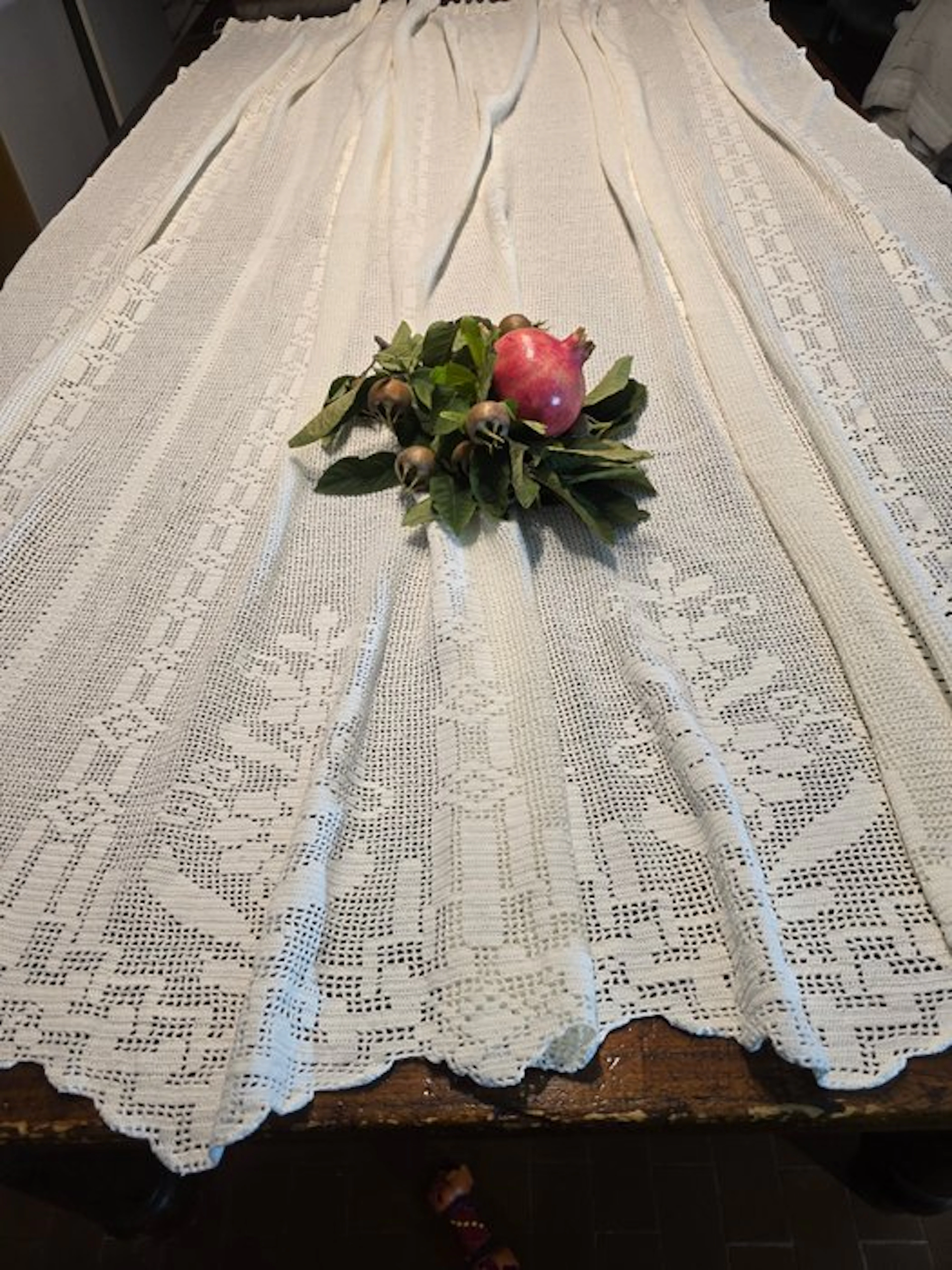 antica tenda - Embroidery - 200 cm - 200 cm - Handmade