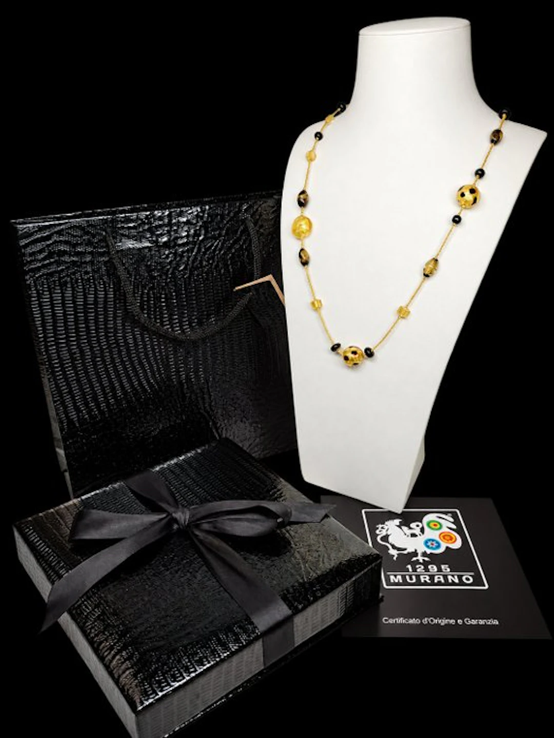 necklace - Necklace - 24 kt gold Murano necklace