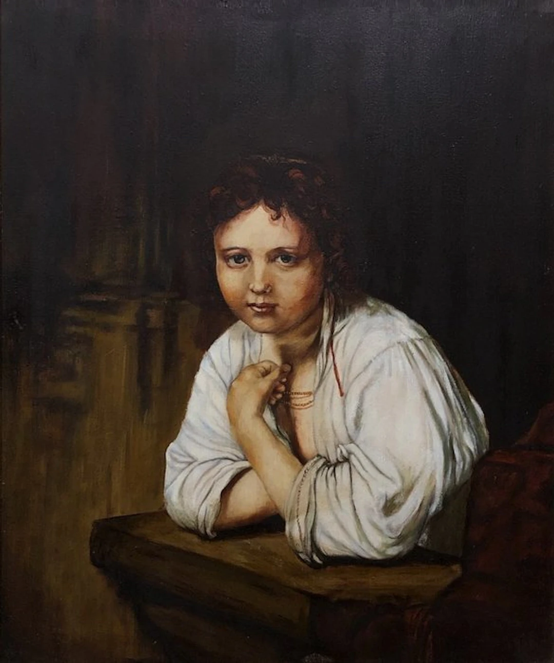 École Européene (XX) - Jeune Fille à la Fénêtre (D'après Rembrandt)