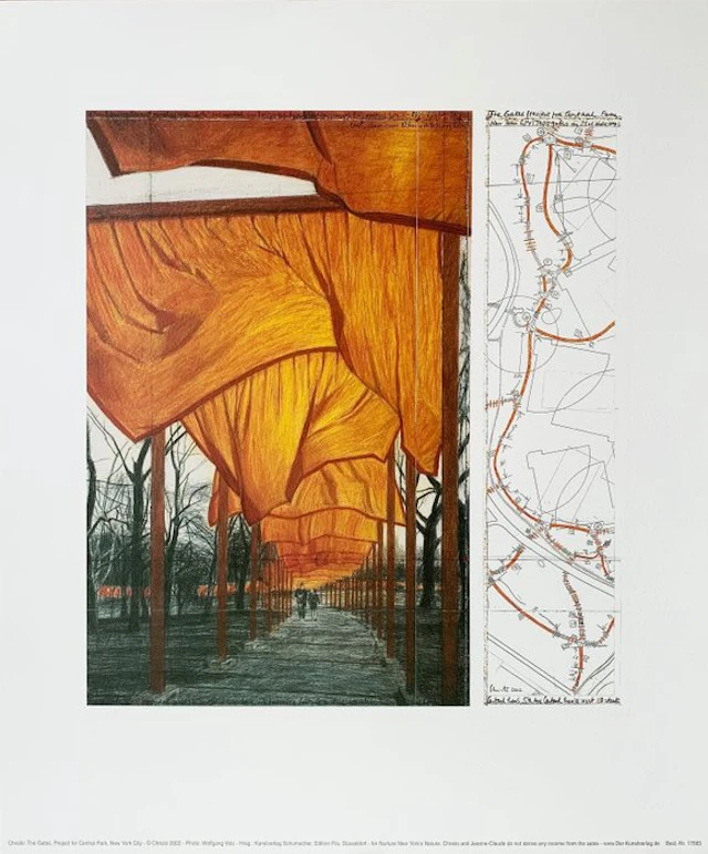 Christo (1935-2020) - The Gates IV - Rare Artprint - New...