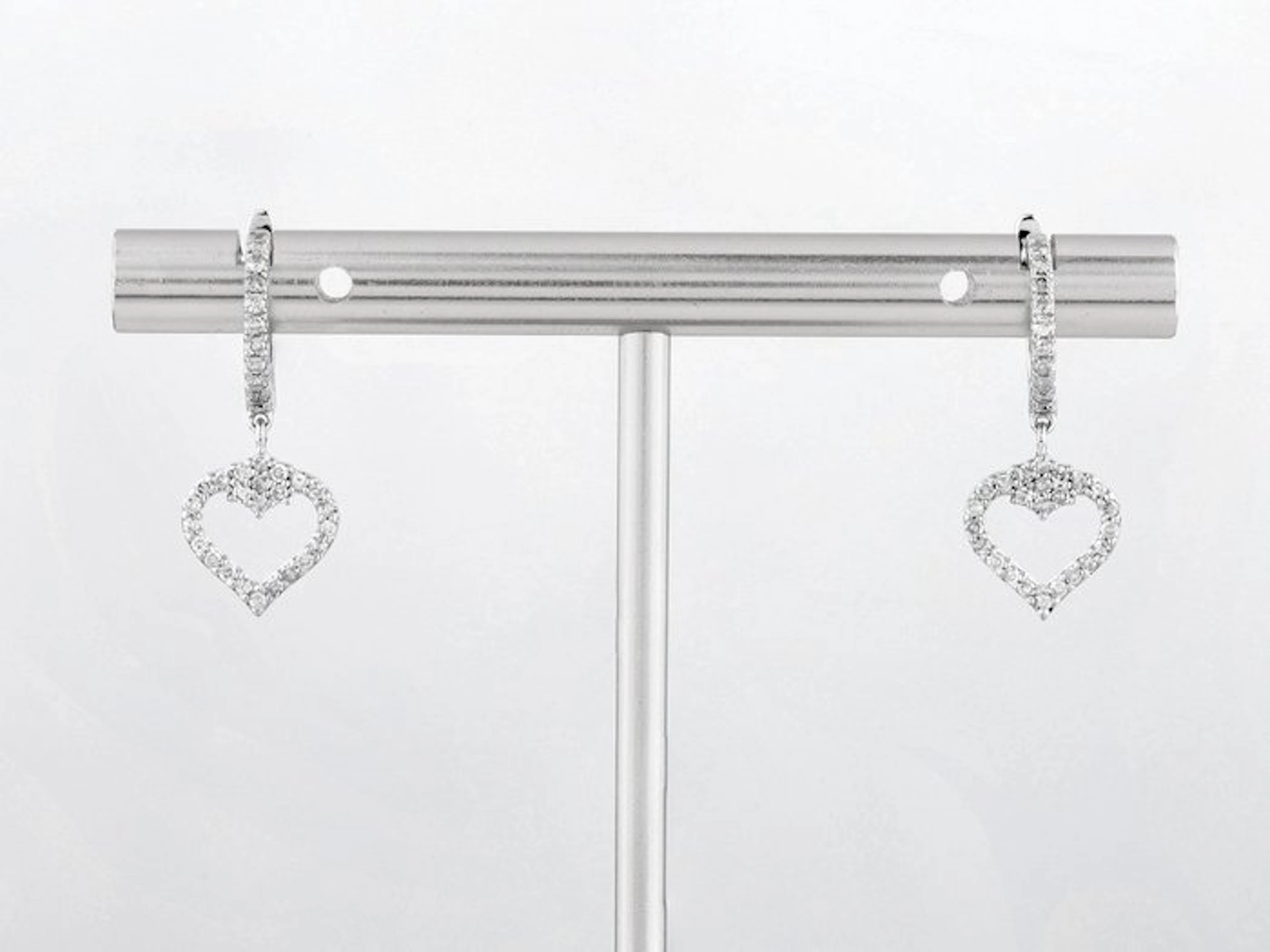 Earrings - 14 kt. White gold - 0.29ct. tw. Diamond (Natural)