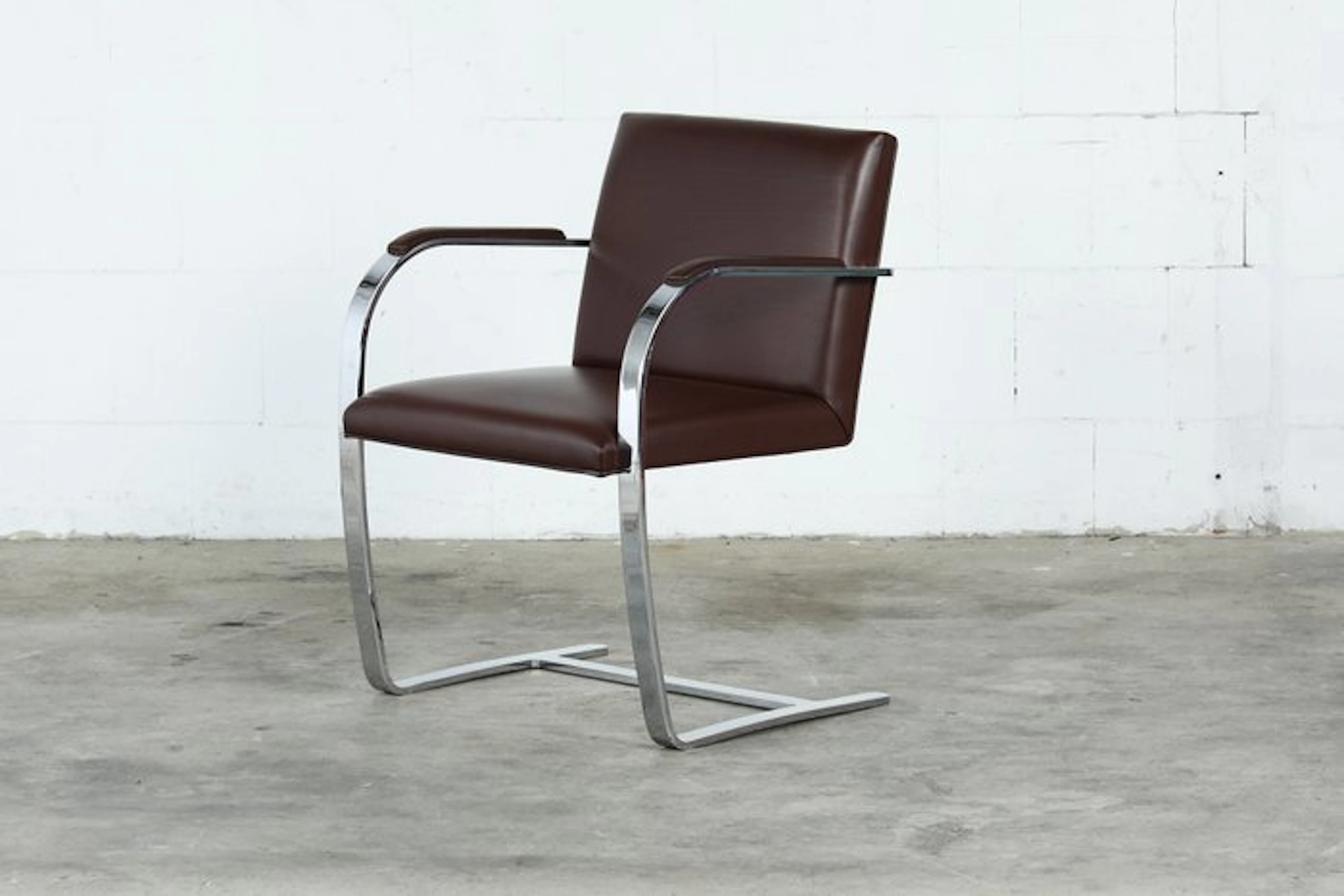 Walter Knoll - Ludwig Mies van der Rohe - Chair - Brno - Leather, Steel, Chrome