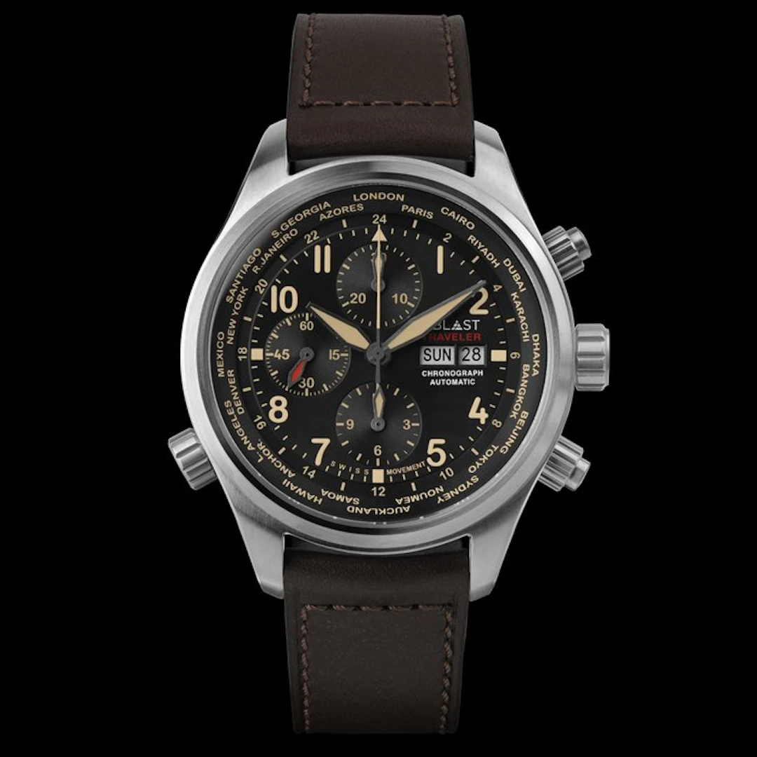 Ublast - Traveler Chronograph World Time - REF.UBTRCH47BN...