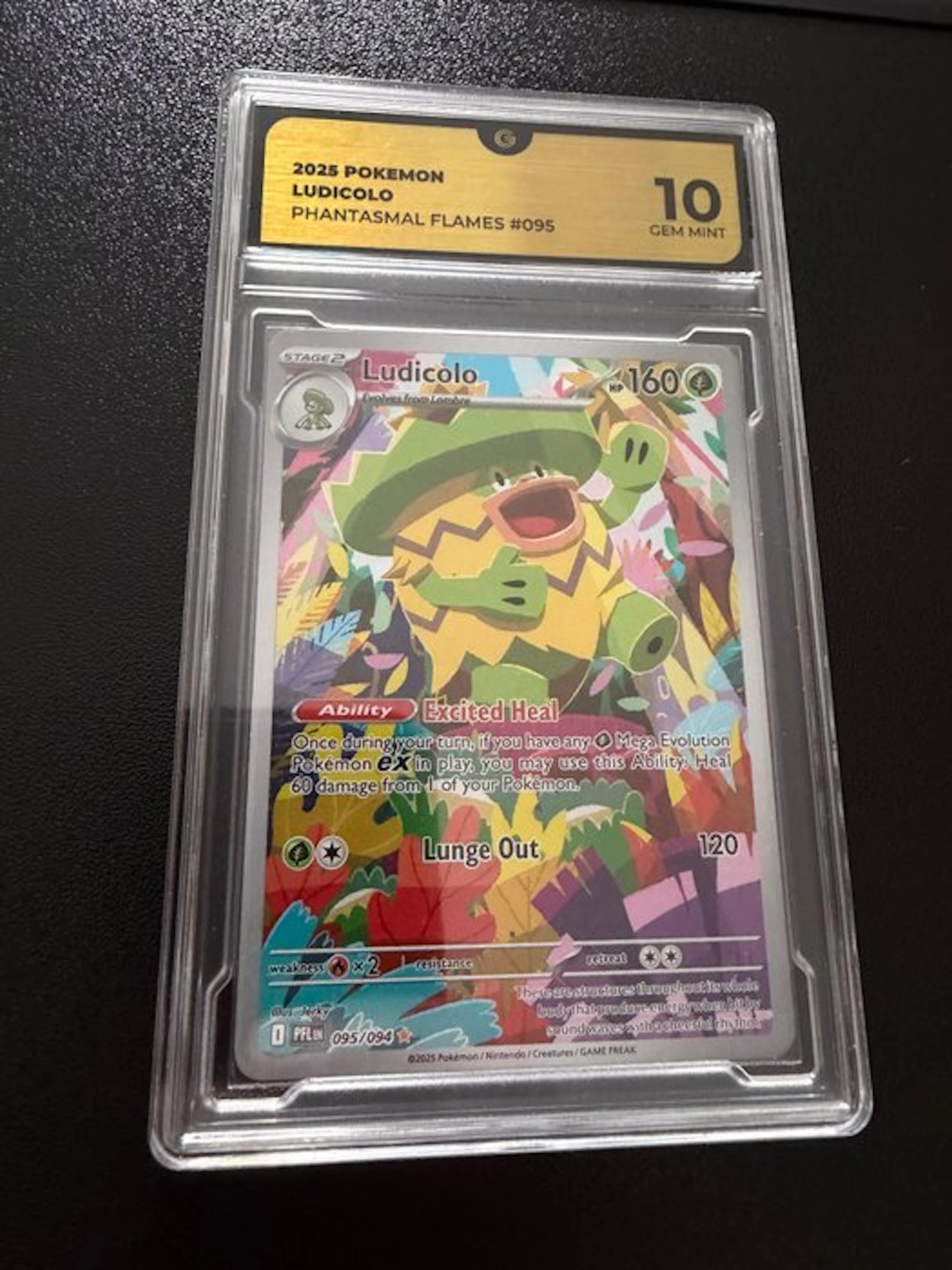 Pokémon - 1 Graded card - Ludicolo 095/094 Full art