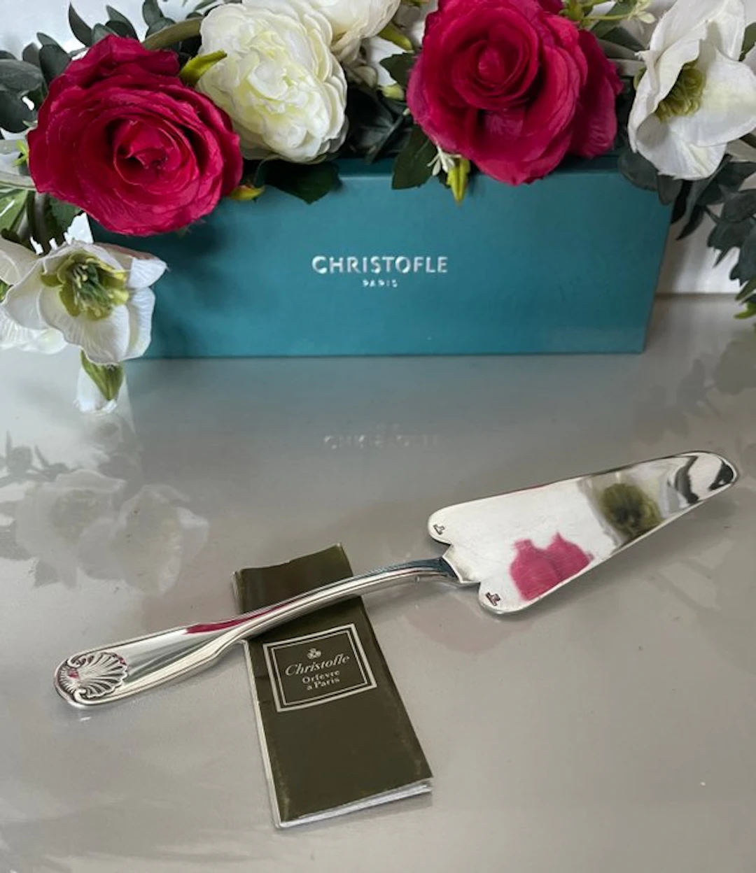 Christofle - Pastry server - Vendôme Arcantia Model - silvered metal
