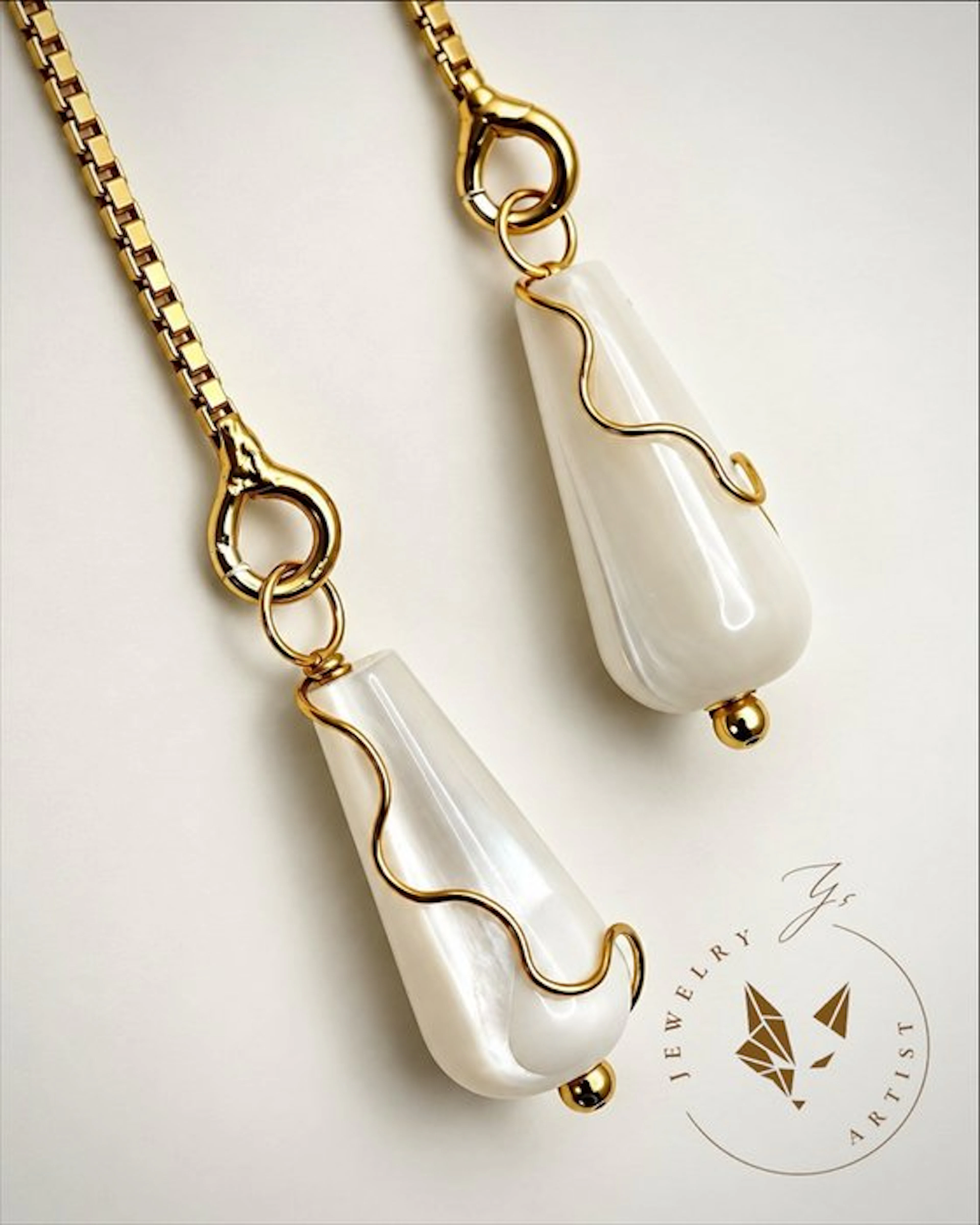 Designer Jewelry - Mother-of-Pearl - 925 Silver...